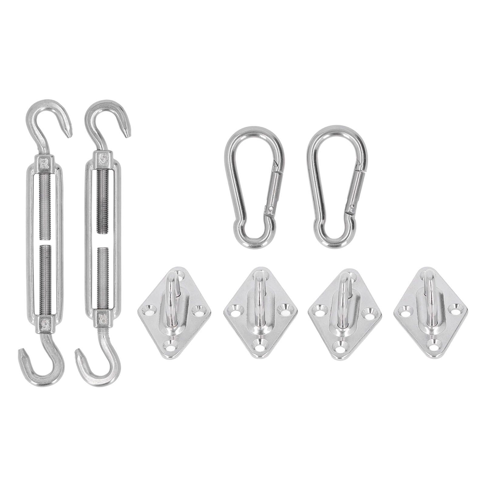 Sun Shade Sail Hardware Kit Canopy Installation Buckle Set for Rectangle and view 2