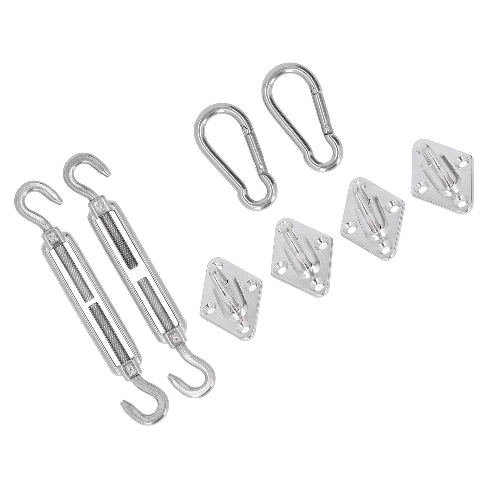 Sun Shade Sail Hardware Kit Canopy Installation Buckle Set for Rectangle and view 3