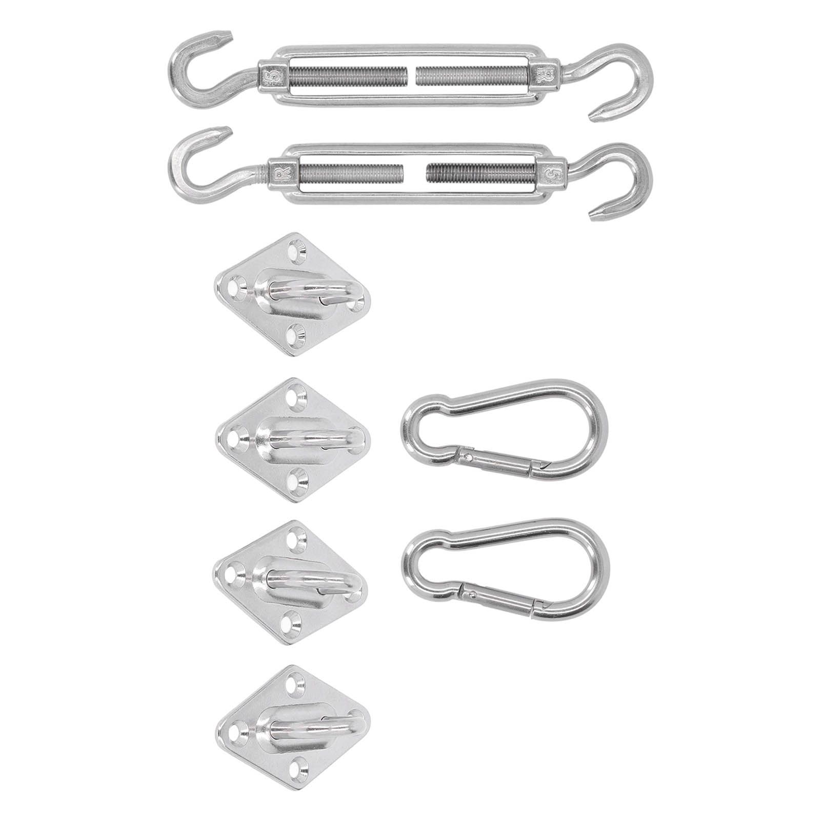 Sun Shade Sail Hardware Kit Canopy Installation Buckle Set for Rectangle and view 5