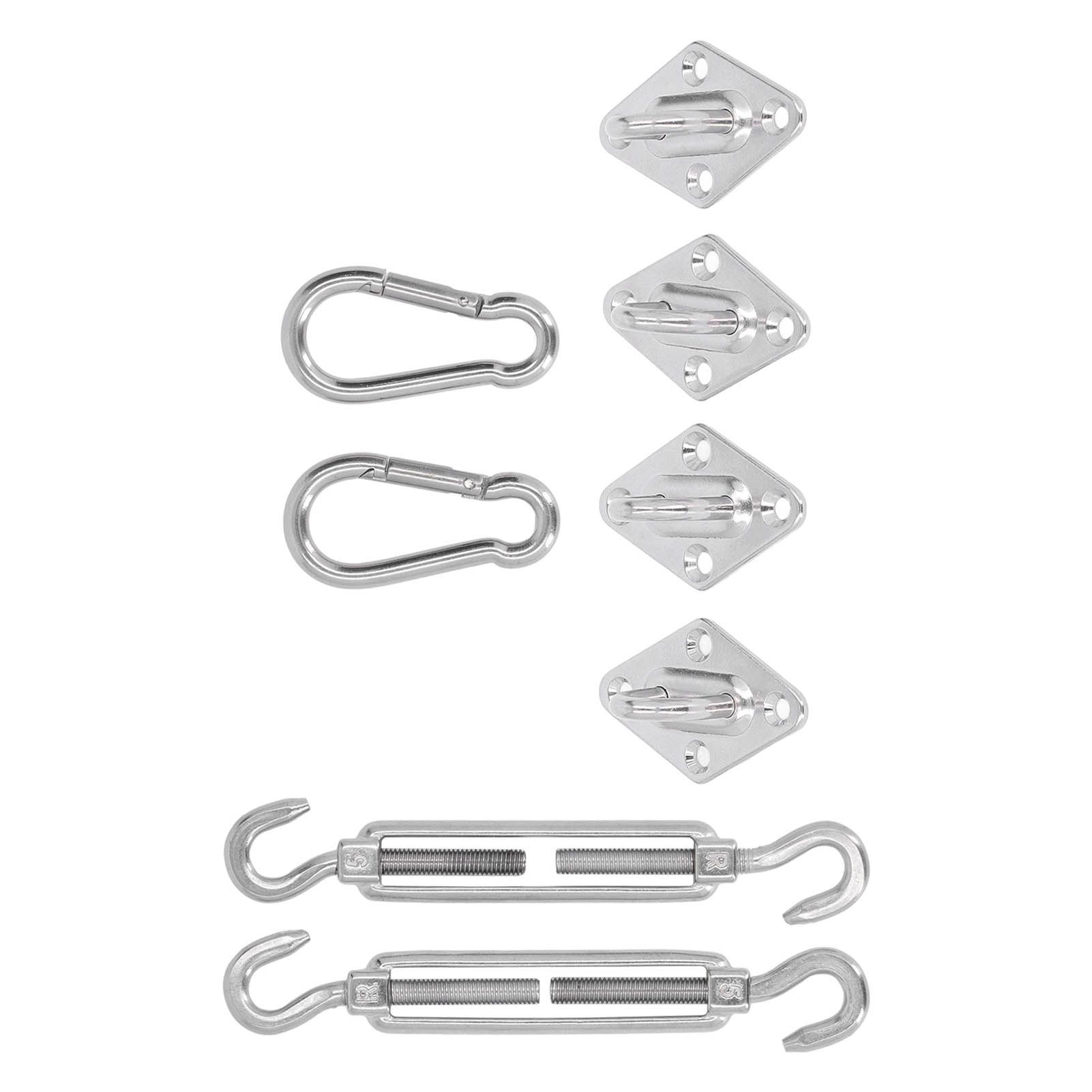 Sun Shade Sail Hardware Kit Canopy Installation Buckle Set for Rectangle and view 6
