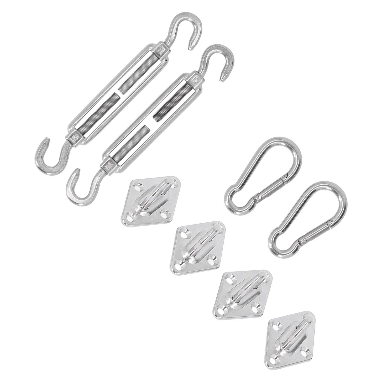 Sun Shade Sail Hardware Kit Canopy Installation Buckle Set for Rectangle and view 8