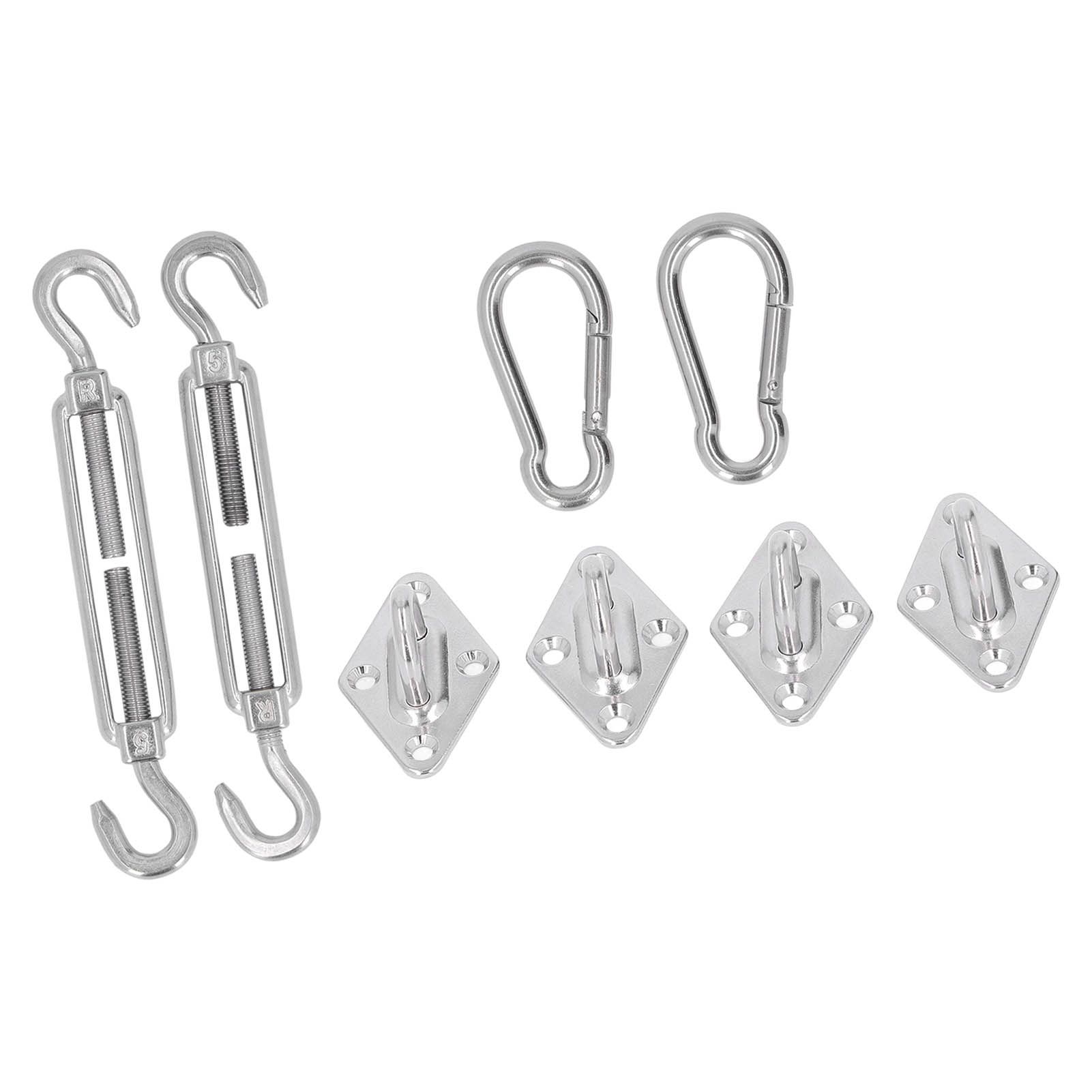 Sun Shade Sail Hardware Kit Canopy Installation Buckle Set for Rectangle and view 9