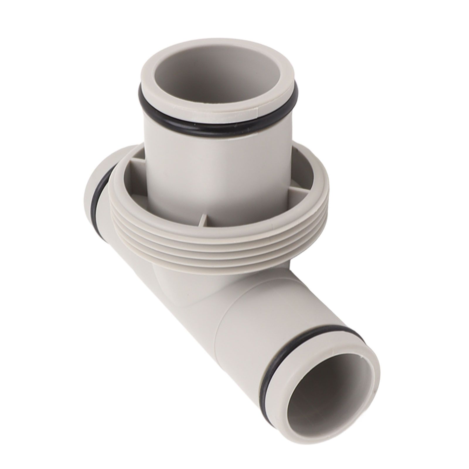 Pool Hose Adapter T Shape Threaded Pump Connector 1.5in to 1.25in Connection view 2