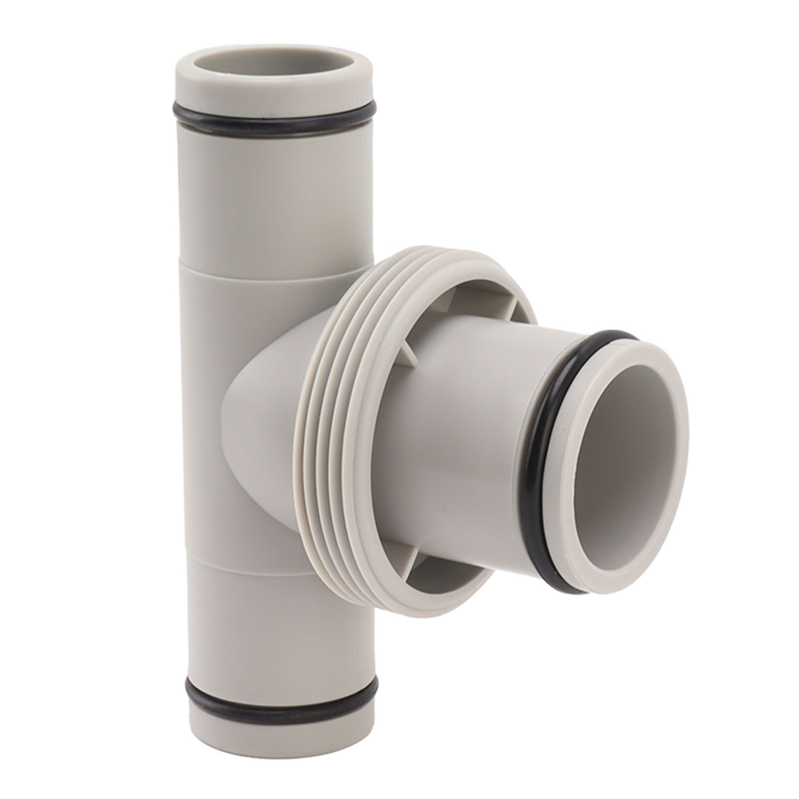 Pool Hose Adapter T Shape Threaded Pump Connector 1.5in to 1.25in Connection view 4