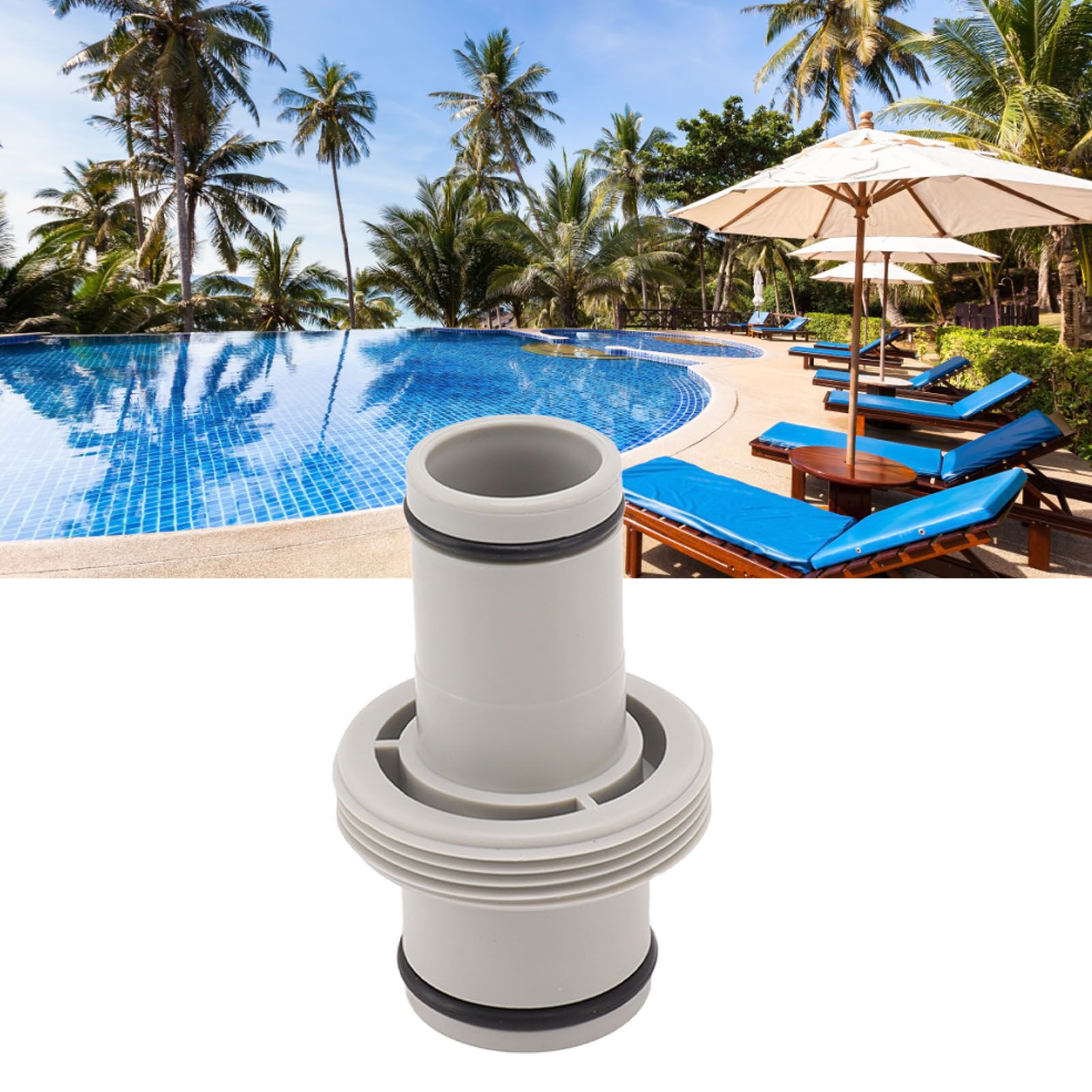 Hose Plunger 1.25in to 1.5in Pool Hose Adapter Swimming Pool Hose Plunger for view 11