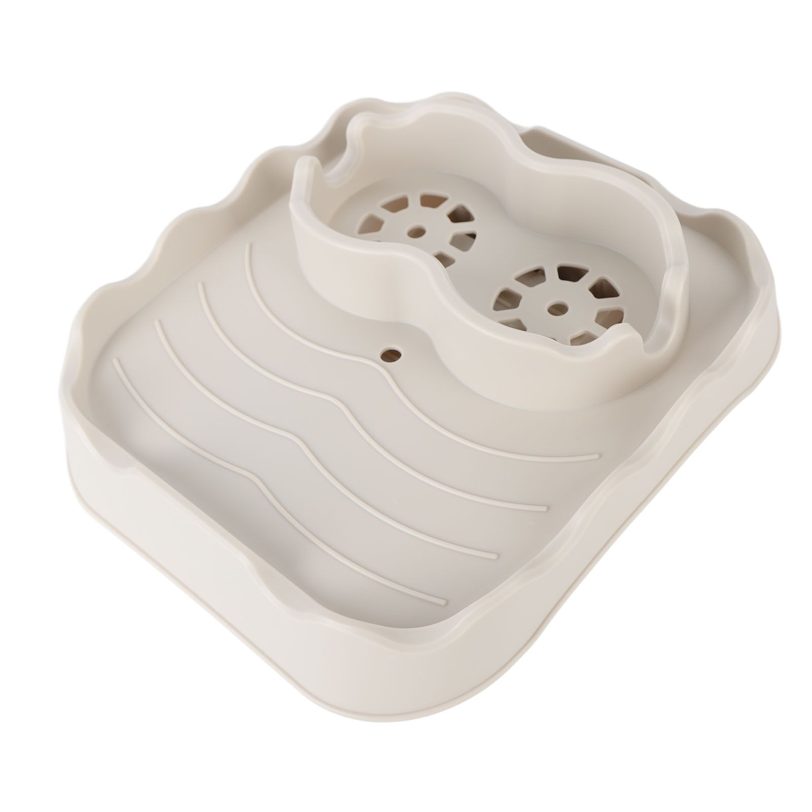 Hot Tub Table Tray with Drain Holes Anti Slip Adjustable Hot Tub Side Table view 8