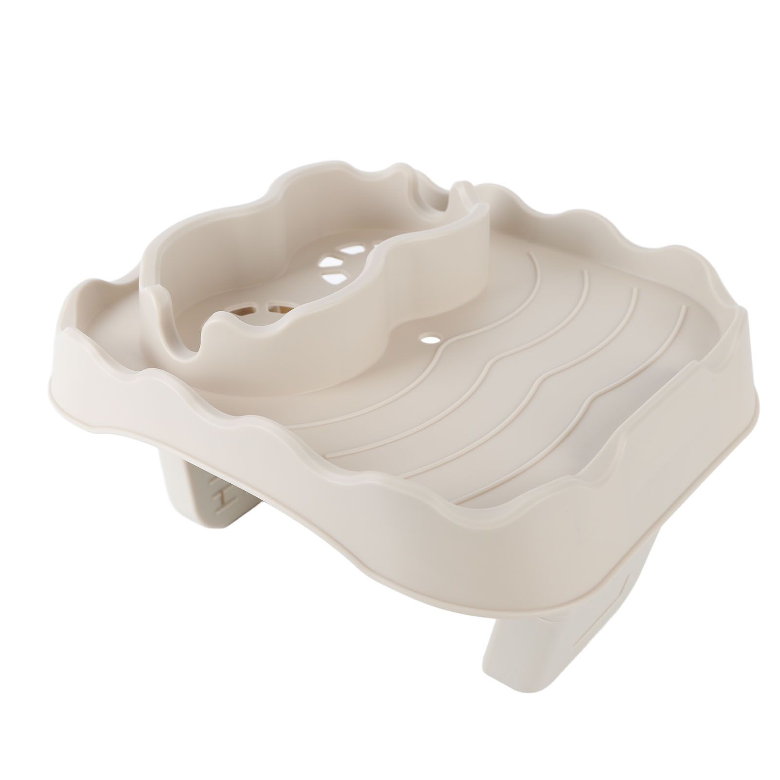 Hot Tub Table Tray with Drain Holes Anti Slip Adjustable Hot Tub Side Table view 9