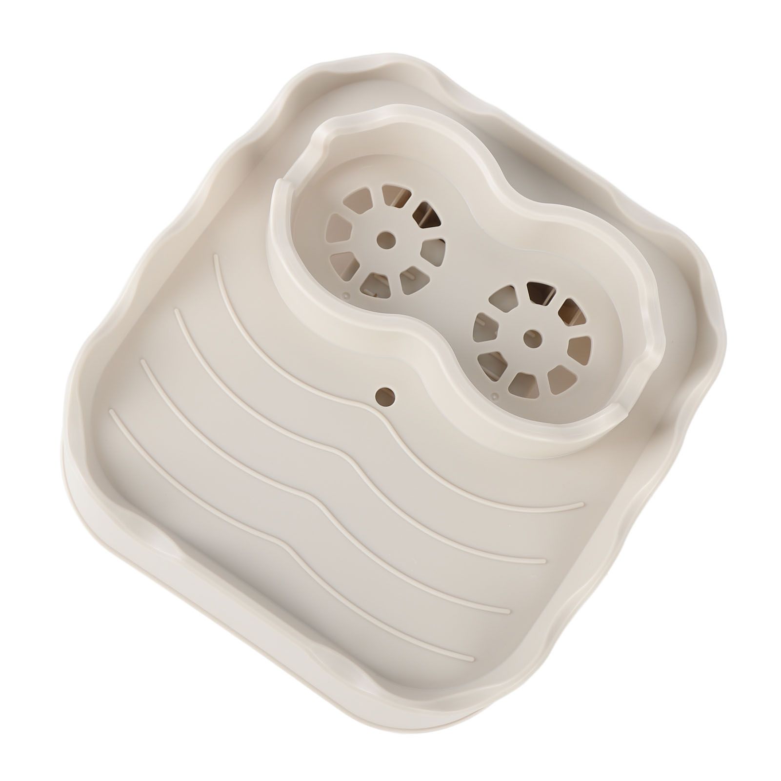 Hot Tub Table Tray with Drain Holes Anti Slip Adjustable Hot Tub Side Table view 10