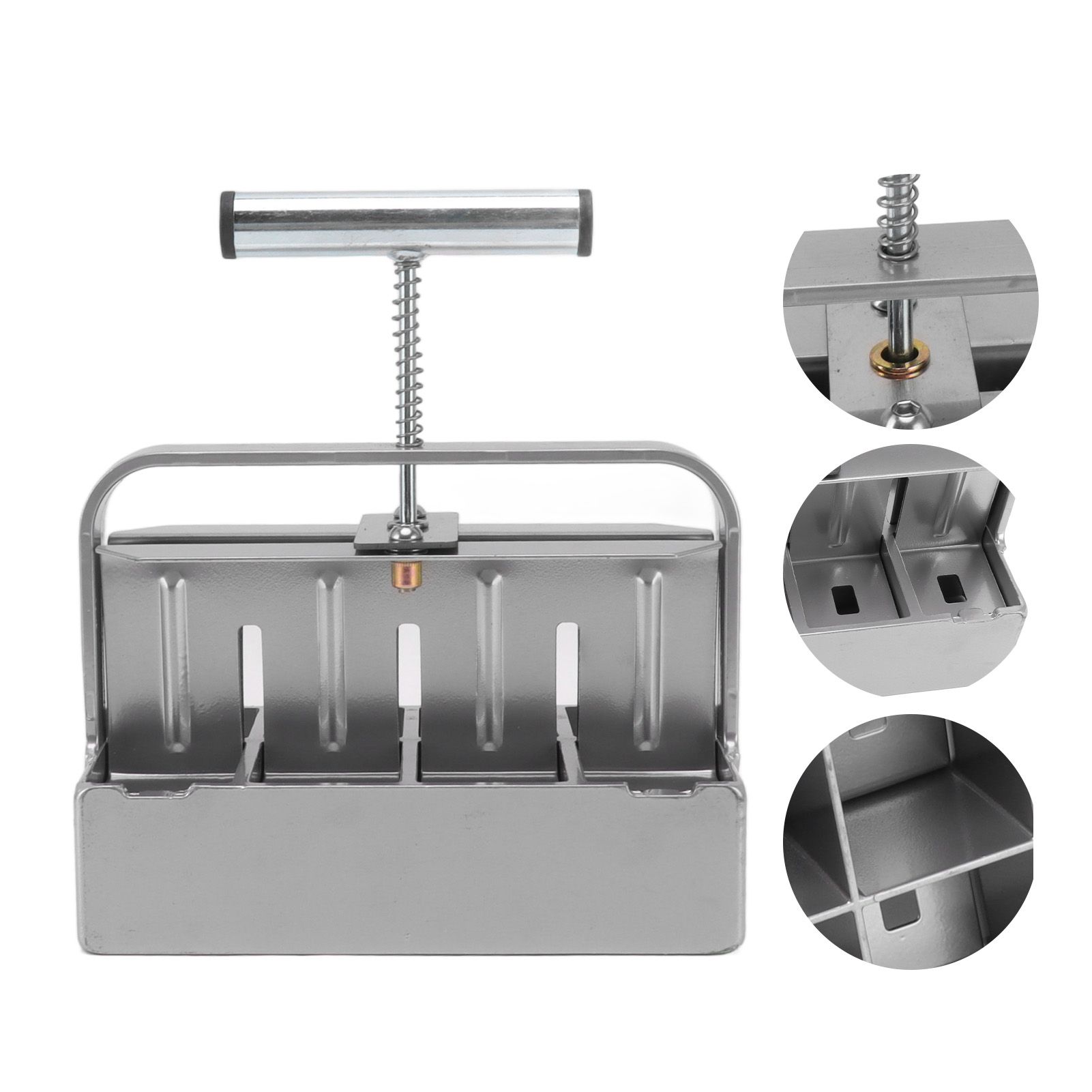 Soil Blocker with Comfortable Handle Manual 8 Cell Soil Block Maker for view 10