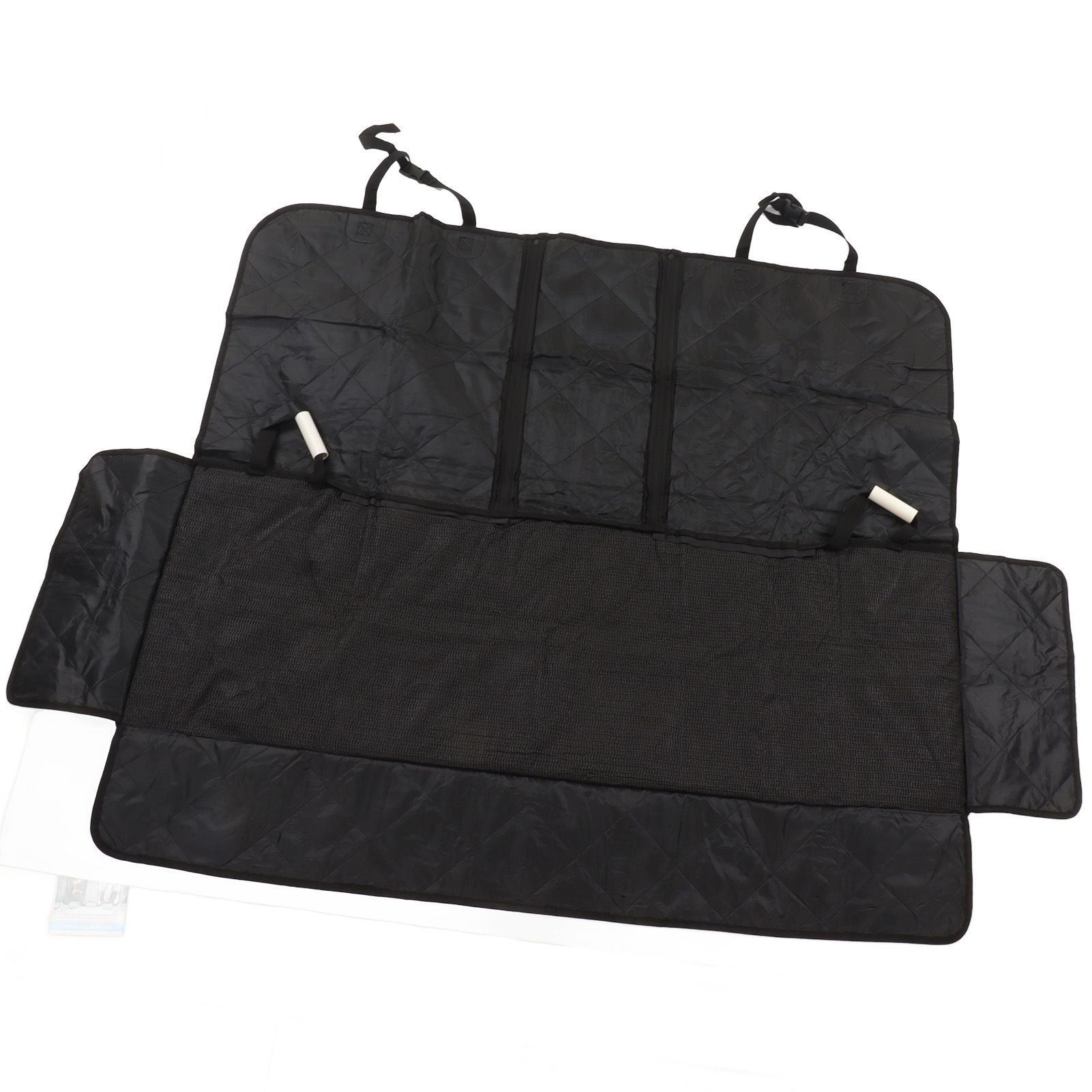 Dog Car Seat Cover Soft Waterproof Oxford Cloth Breathable Foldable Car Back view 4