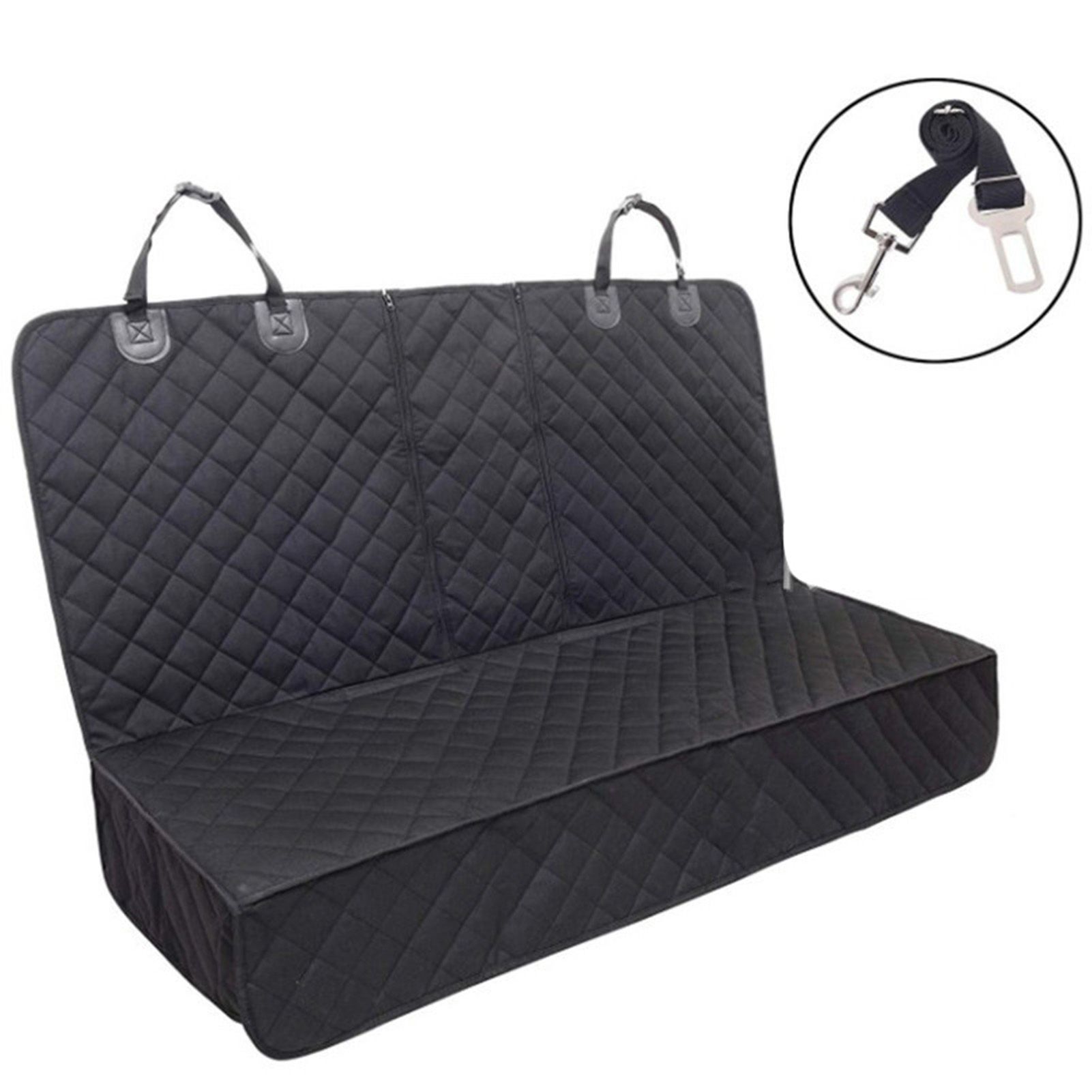 Dog Car Seat Cover Soft Waterproof Oxford Cloth Breathable Foldable Car Back view 11