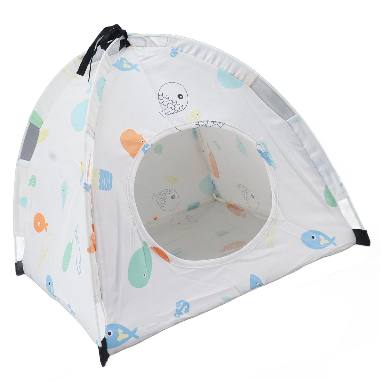 Pet Tent Cartoon Print Detachable Washable Portable Cat Tents for Cats Puppy view 8