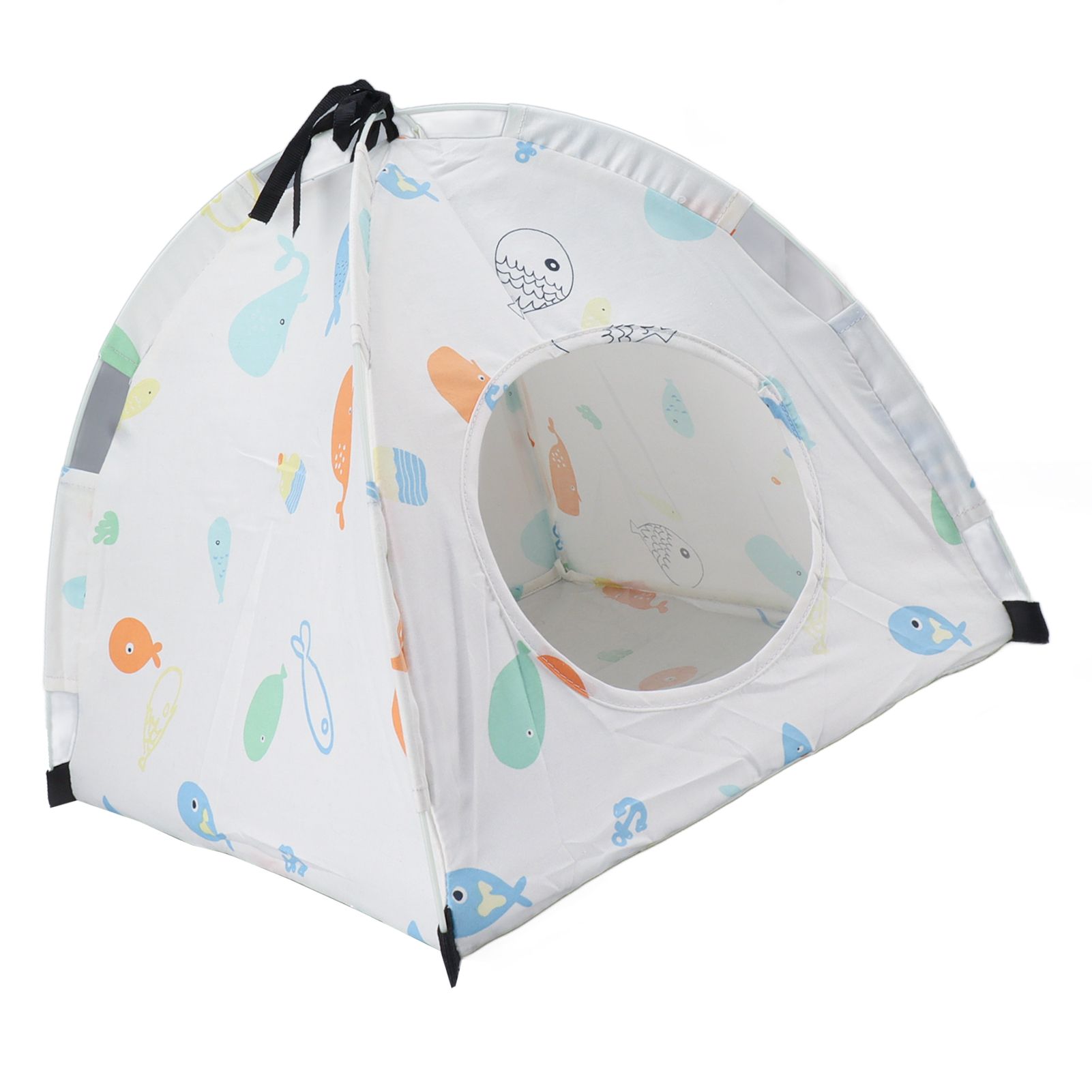 Pet Tent Cartoon Print Detachable Washable Portable Cat Tents for Cats Puppy view 9