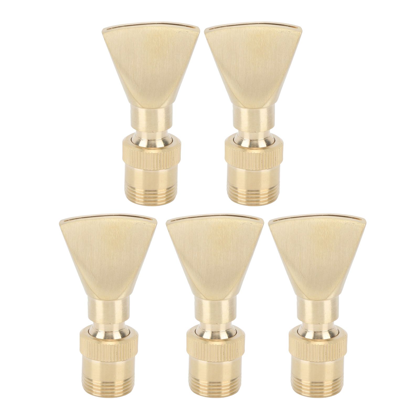 5Pcs Brass Fountain Nozzles Fan Shaped Water Fountain Nozzle Exquisite