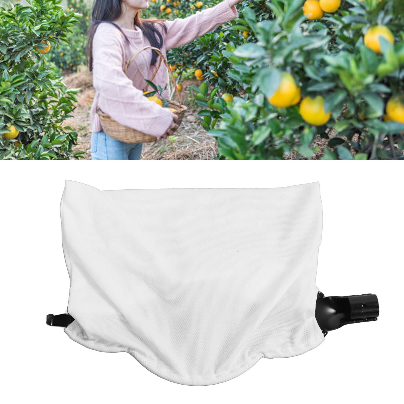 Fruit Picker Durable Head Harvest Basket Large Elastic Bag Lightweight V view 11