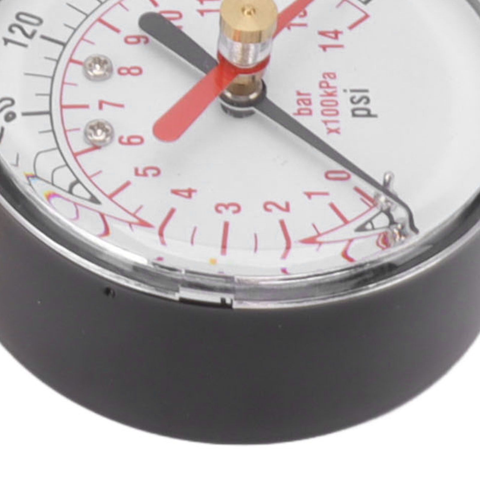 Water Pressure Gauge Aluminum Alloy Iron 0 to 200Psi Universal Water Pressure view 15