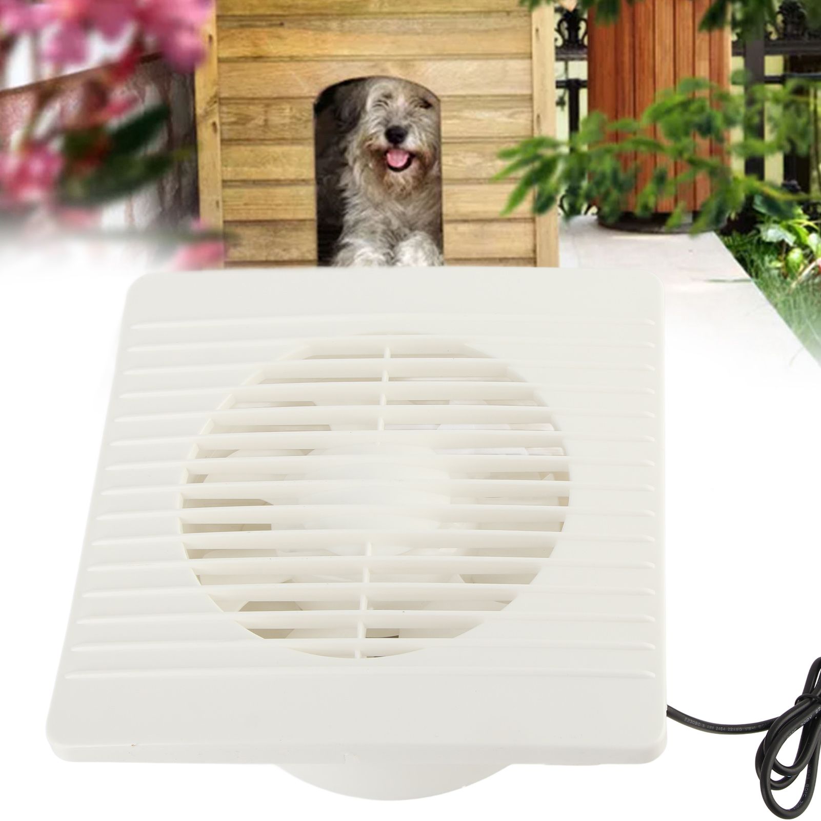 Solar Exhaust Fan 50W 6in ABS Protective Mesh IP67 Waterproof Ventilator for view 11