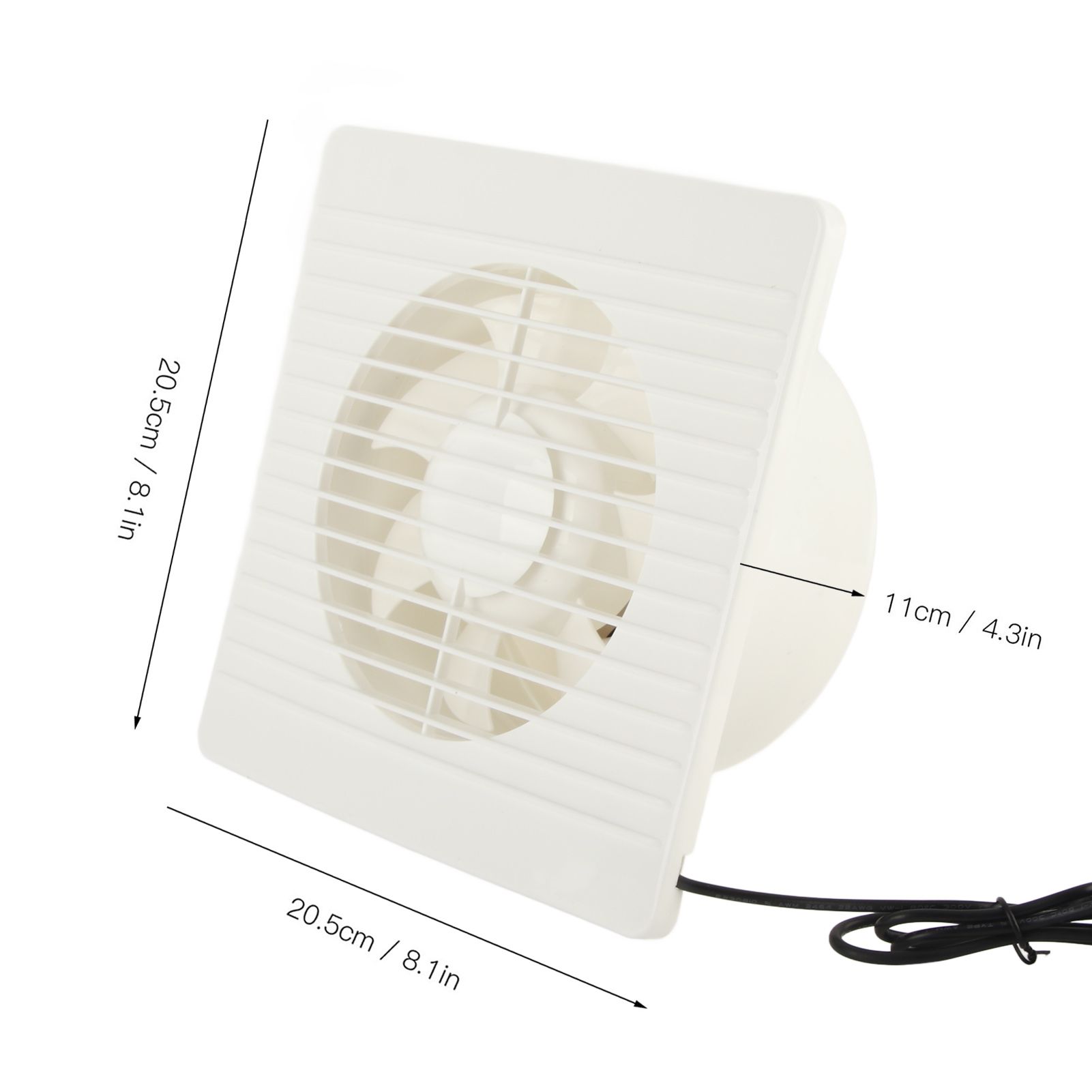 Solar Exhaust Fan 50W 6in ABS Protective Mesh IP67 Waterproof Ventilator for view 15