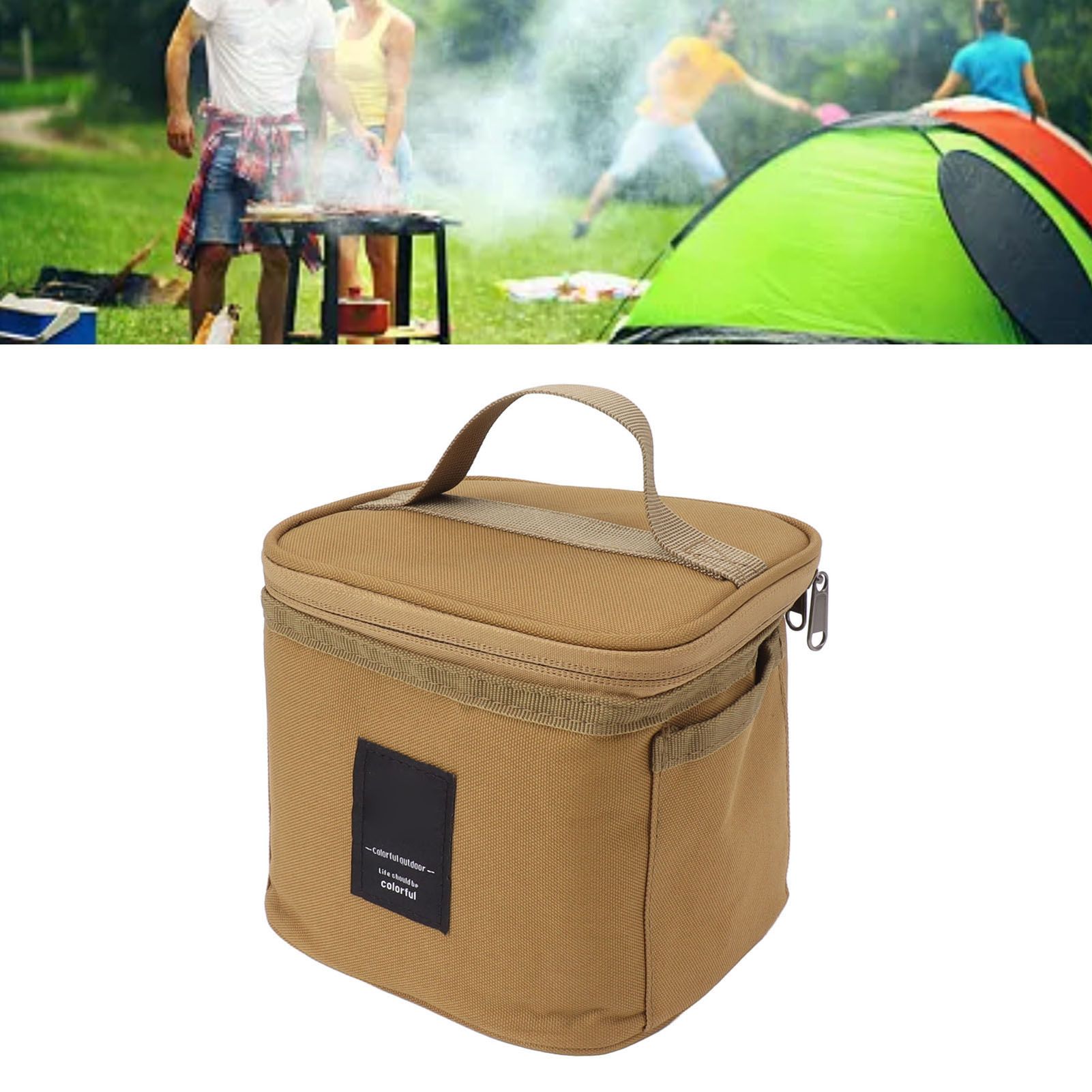 Spice Bottle Carry Bag Removable Inner Divider Oxford Cloth Portable Seasoning view 11