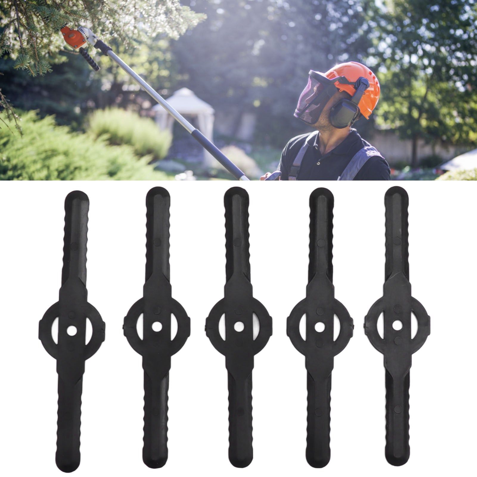 30PCS Trimmer Head Blades Replace Electric Weed Trimmer Long Blade Mowing view 11