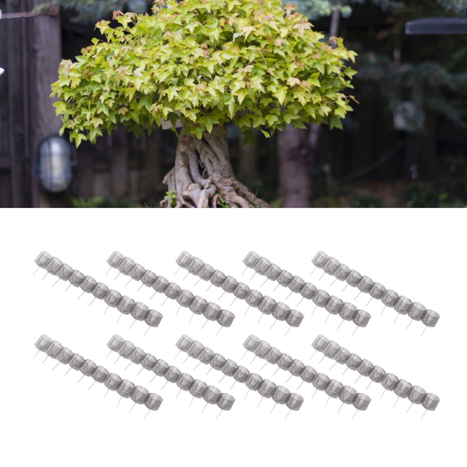 100PCS Fertilizer Mesh Basket Column Shape Stainless Steel Nutrition Box Tools view 12