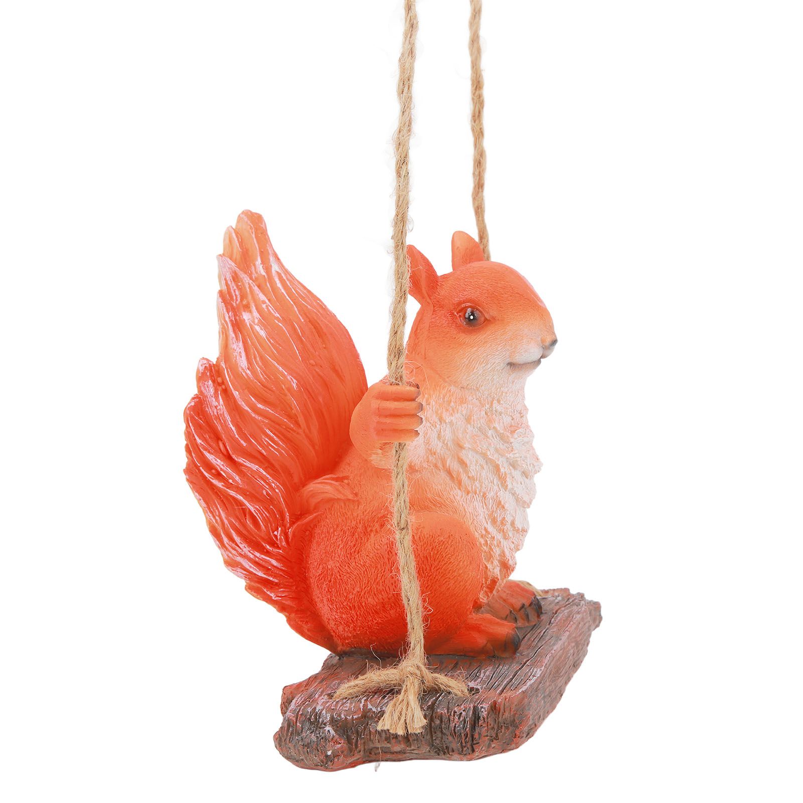 Hanging Squirrel Statues Garden Decor Cute Swing Squirrel Sculpture Outdoor view 3