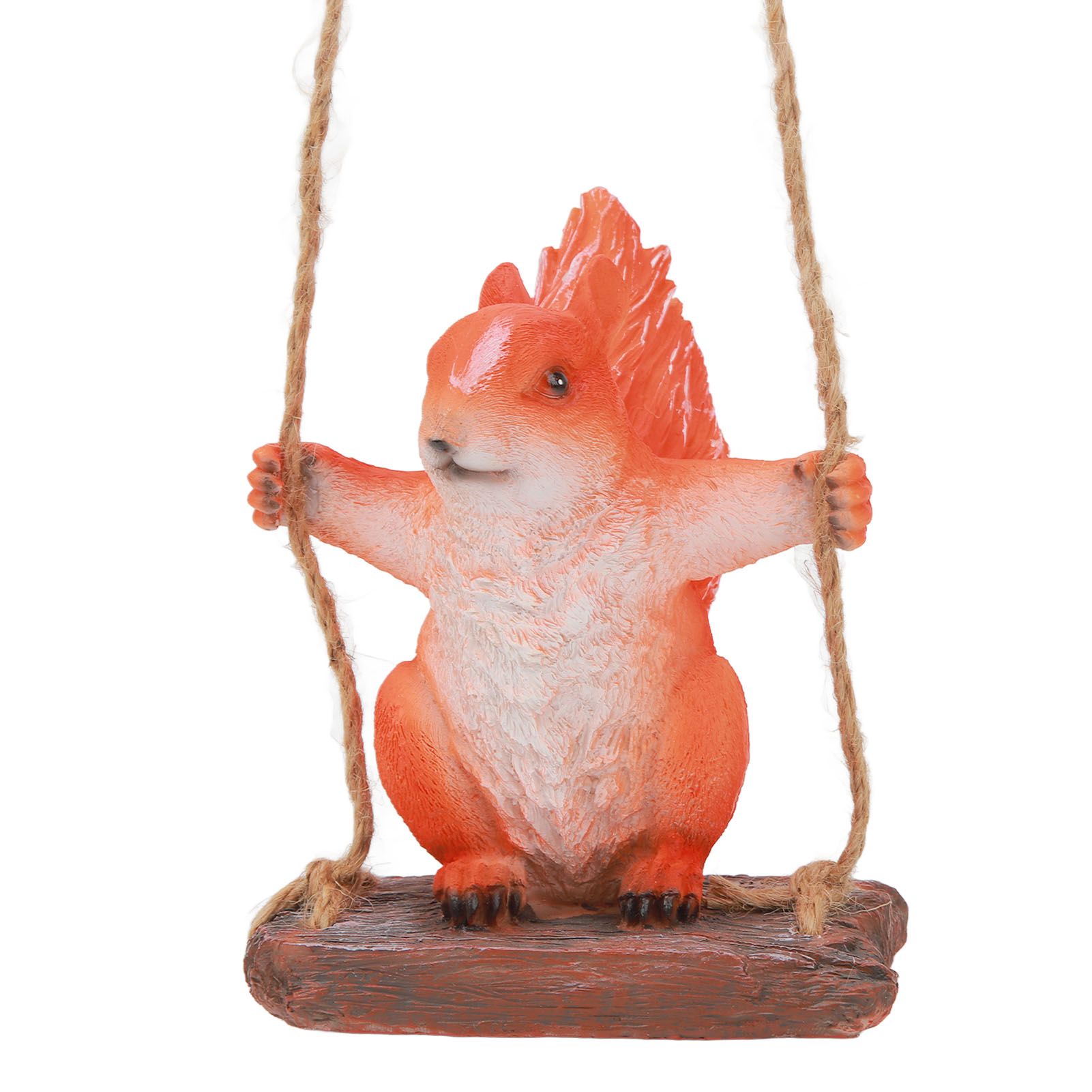 Hanging Squirrel Statues Garden Decor Cute Swing Squirrel Sculpture Outdoor view 4