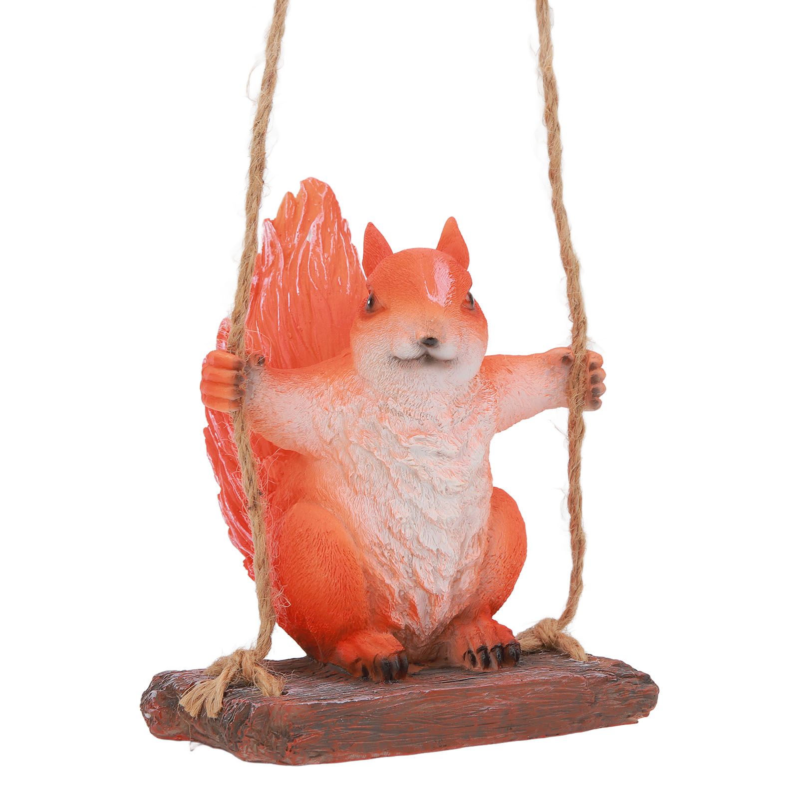 Hanging Squirrel Statues Garden Decor Cute Swing Squirrel Sculpture Outdoor view 5
