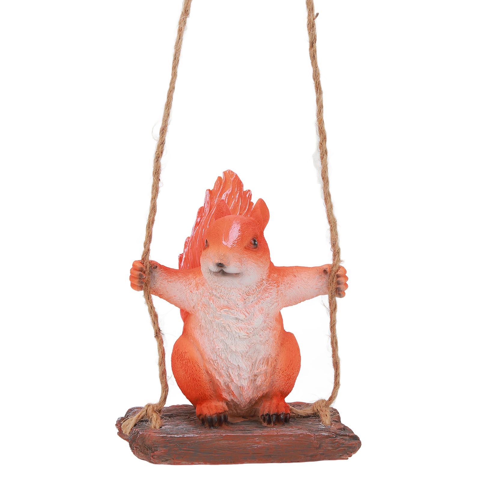 Hanging Squirrel Statues Garden Decor Cute Swing Squirrel Sculpture Outdoor view 6
