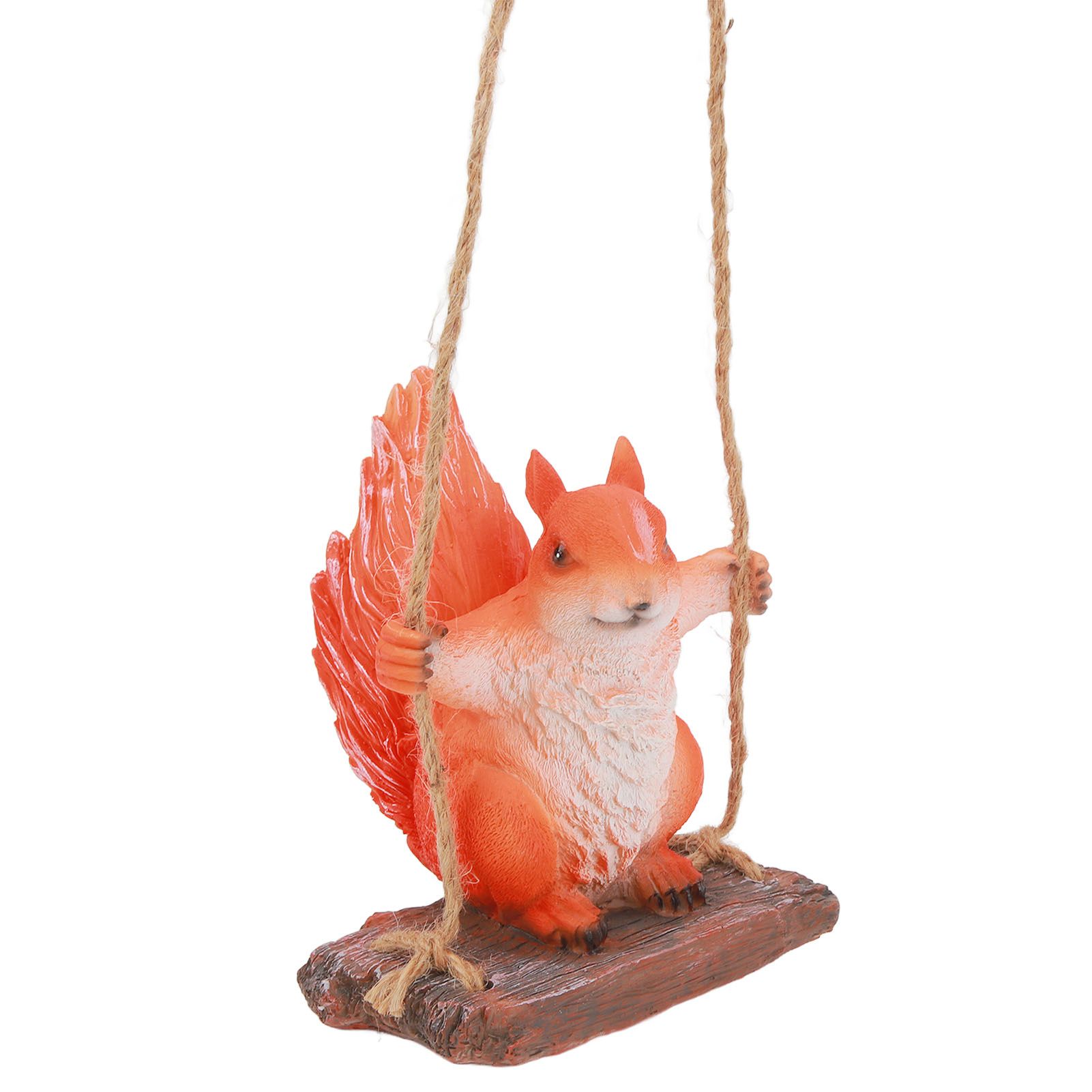 Hanging Squirrel Statues Garden Decor Cute Swing Squirrel Sculpture Outdoor view 7