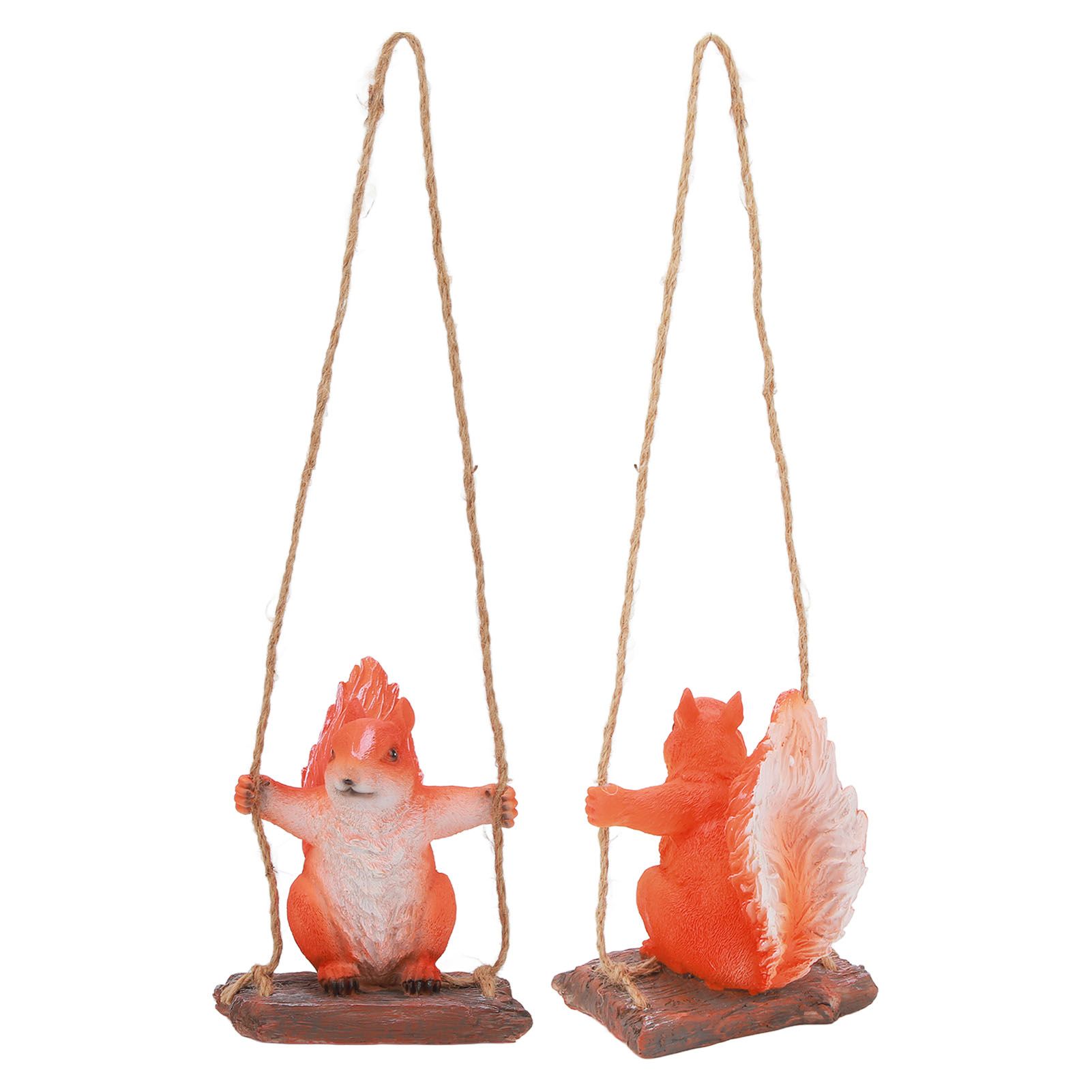 Hanging Squirrel Statues Garden Decor Cute Swing Squirrel Sculpture Outdoor view 10
