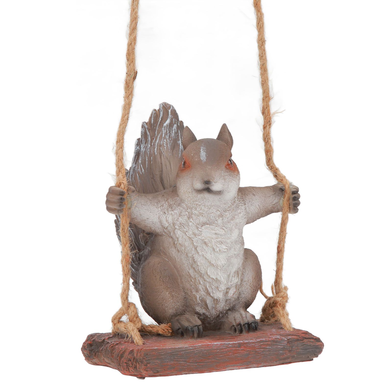 Hanging Squirrel Statues Garden Decor Cute Swing Squirrel Sculpture Outdoor view 3