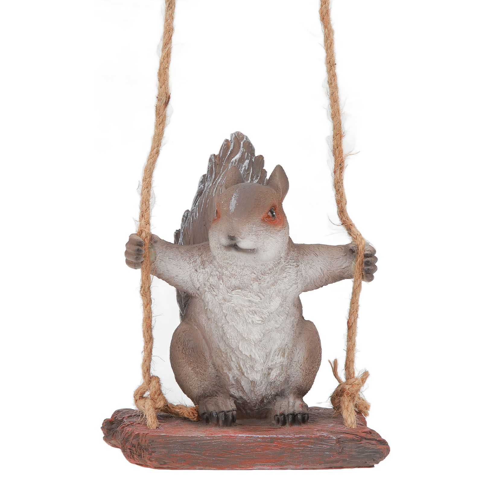 Hanging Squirrel Statues Garden Decor Cute Swing Squirrel Sculpture Outdoor view 4