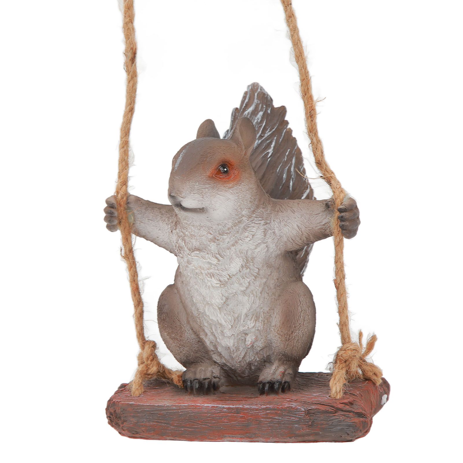 Hanging Squirrel Statues Garden Decor Cute Swing Squirrel Sculpture Outdoor view 5