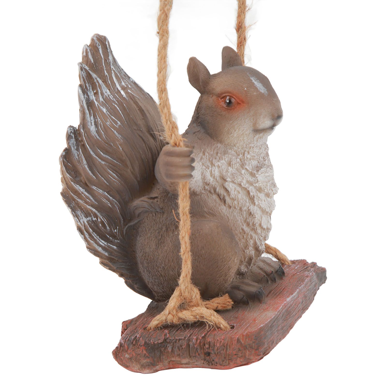 Hanging Squirrel Statues Garden Decor Cute Swing Squirrel Sculpture Outdoor view 6
