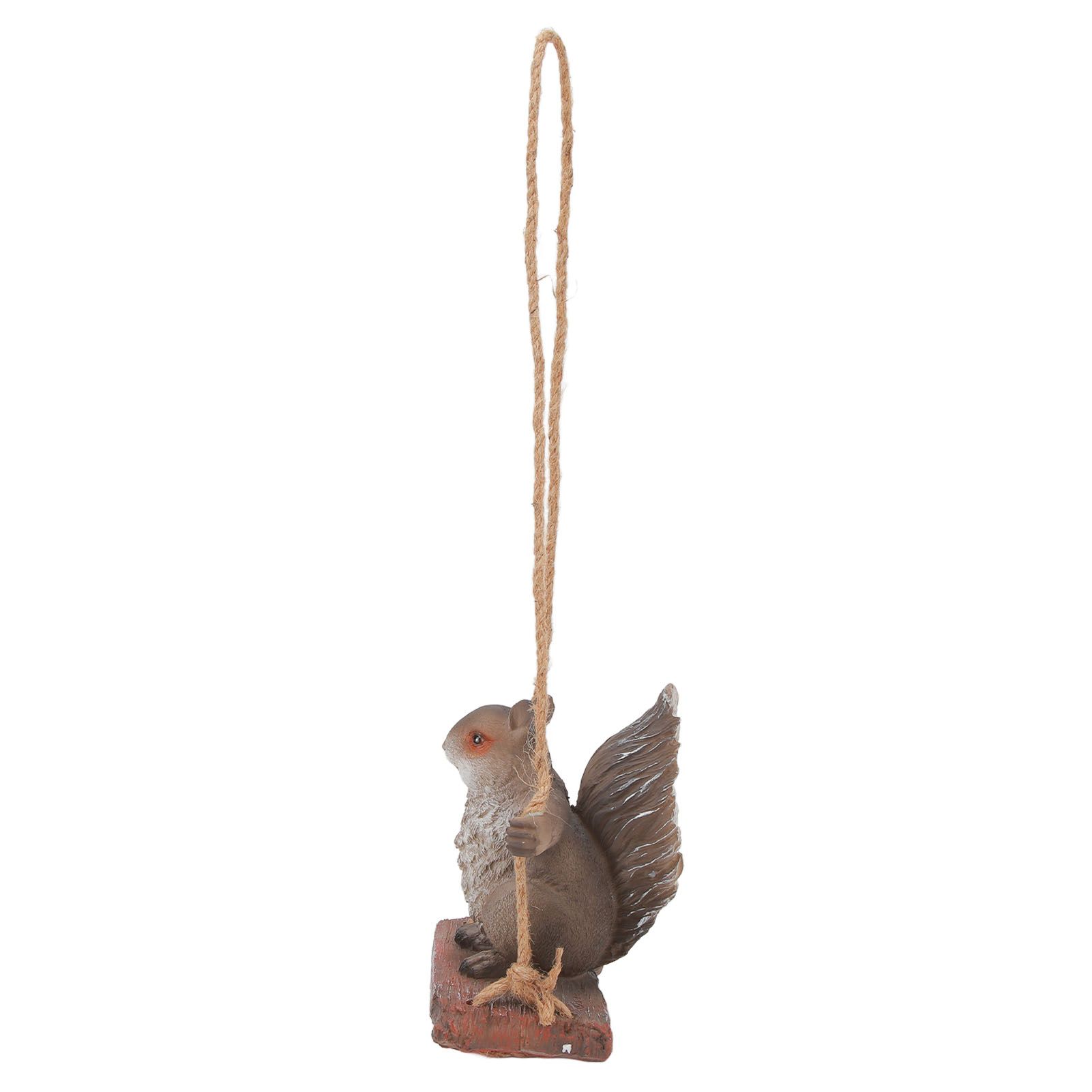 Hanging Squirrel Statues Garden Decor Cute Swing Squirrel Sculpture Outdoor view 8