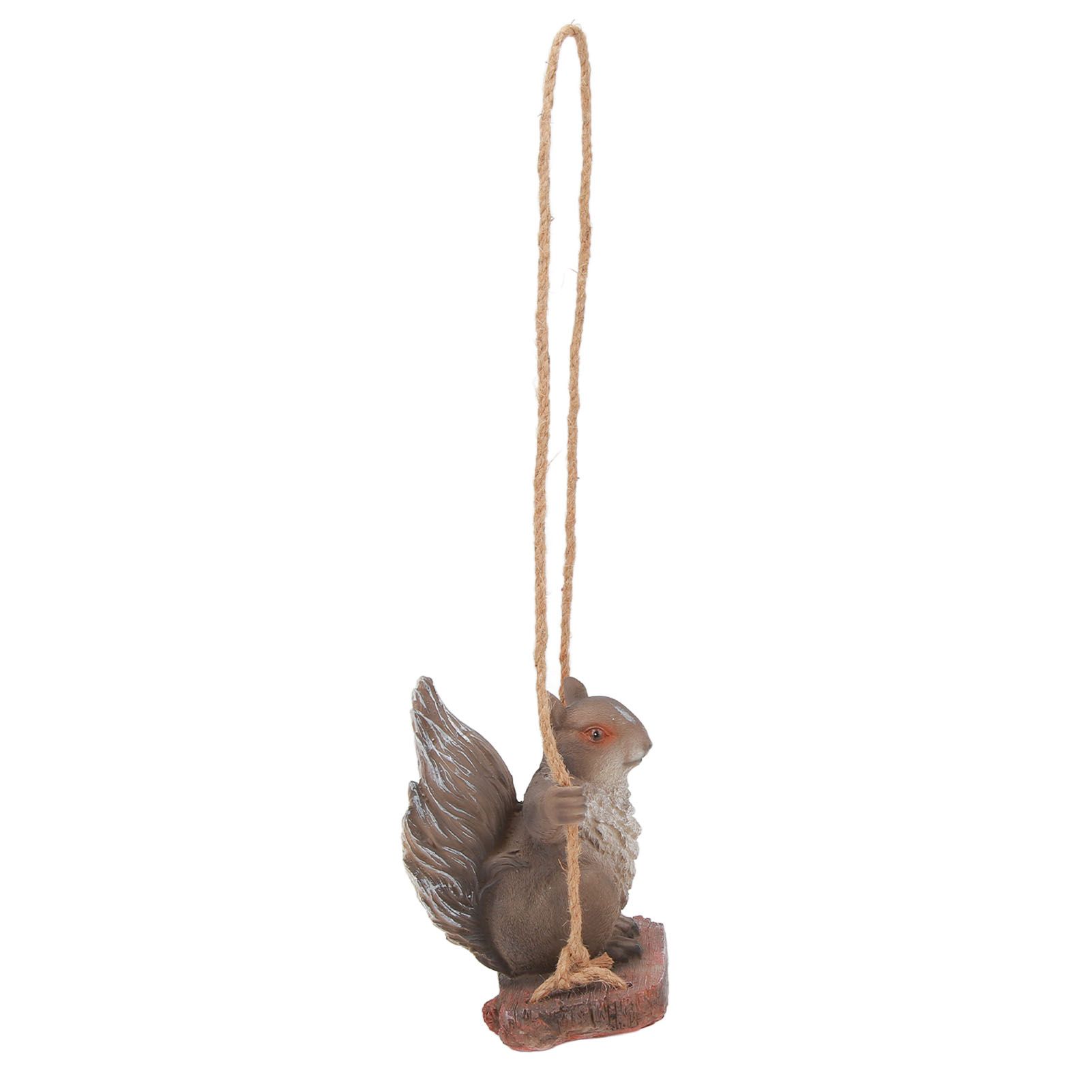 Hanging Squirrel Statues Garden Decor Cute Swing Squirrel Sculpture Outdoor view 10