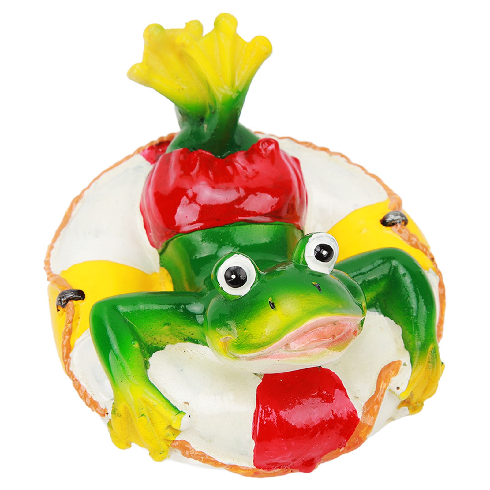 Frog Pond Ornaments Resin Colorfast Easy Float Water Floating Frog Garden view 3