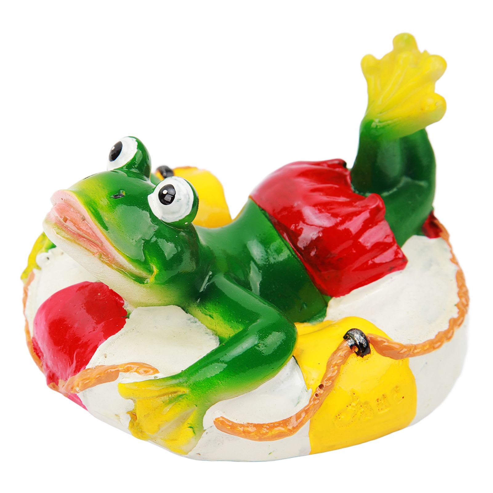 Frog Pond Ornaments Resin Colorfast Easy Float Water Floating Frog Garden view 4