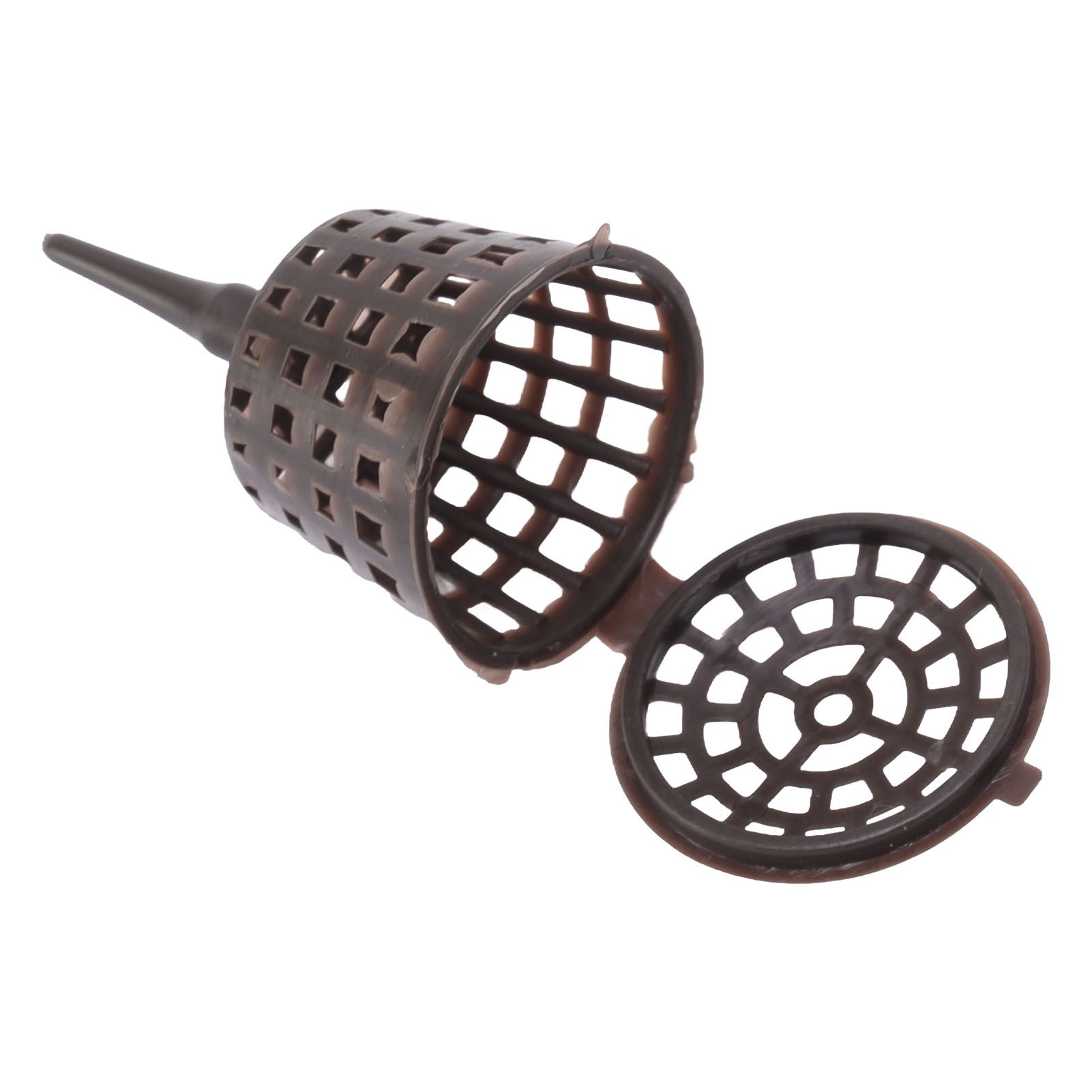 100PCS Plastic Fertilizer Mesh Basket with Lid Planting Fertilizer Net Pot for view 10