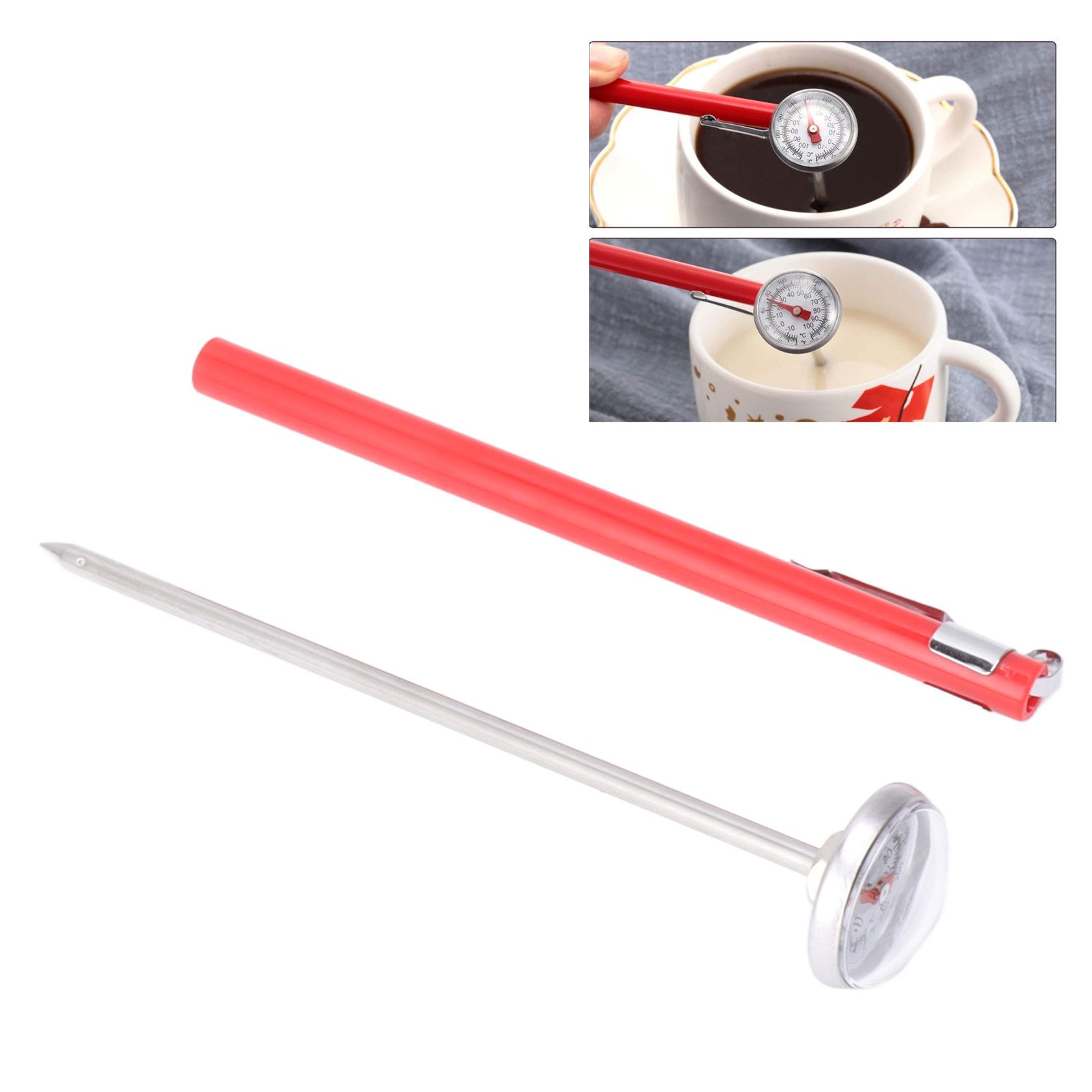 Instant Read Meat Thermometer Accurate Reading Stainless Steel Kitchen Cooking view 12
