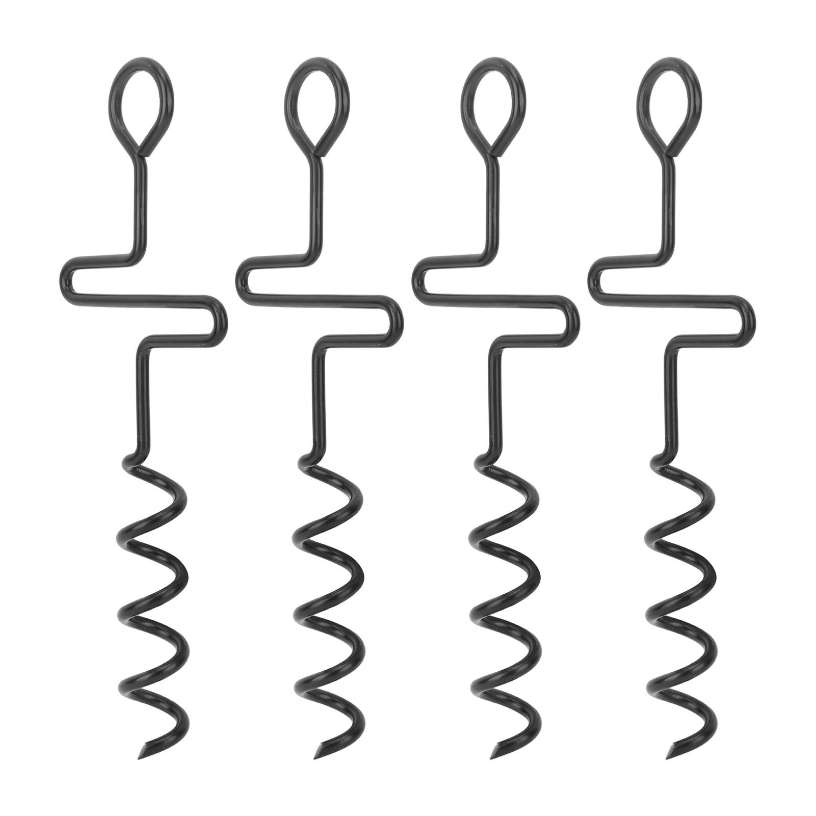 4PCS Spiral Tent Tacks Iron Stable Spiral Type Heavy Duty Spiral Tent Stake