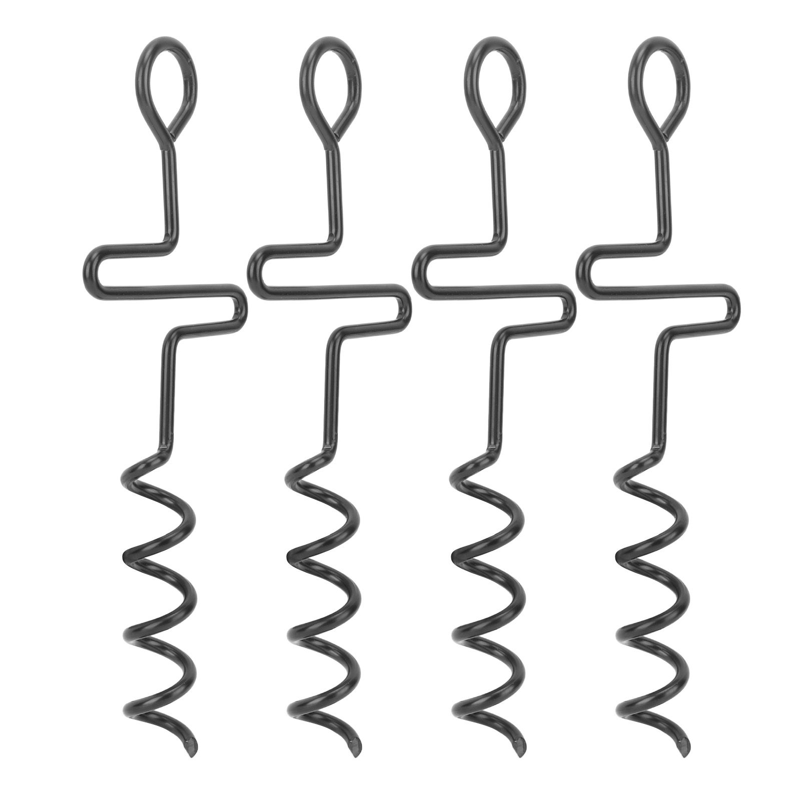 4PCS Spiral Tent Tacks Iron Stable Spiral Type Heavy Duty Spiral Tent Stake view 2
