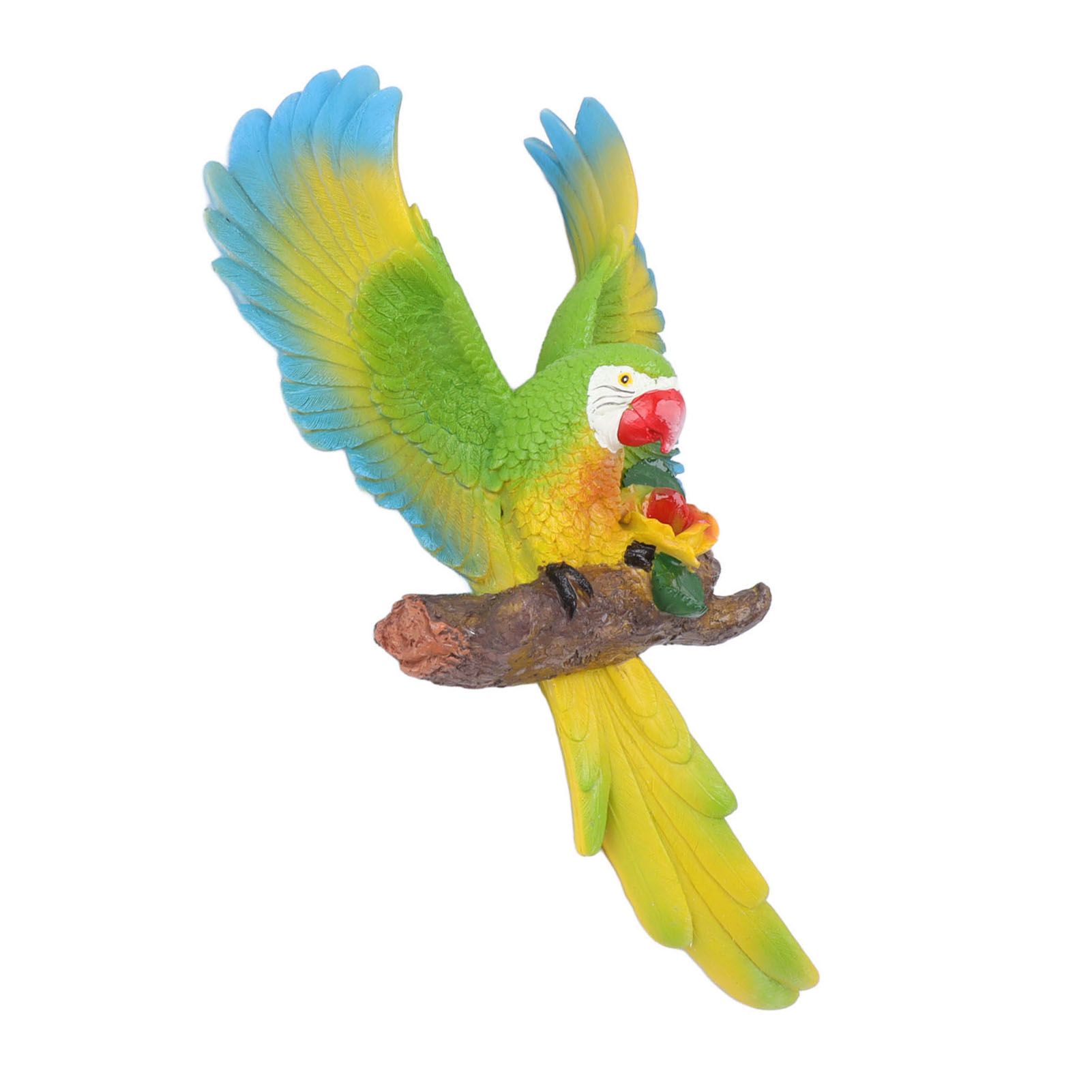 Parrot Wall Decoration Resin Vivid Flapping Hanging Parrot Statue Bird view 9