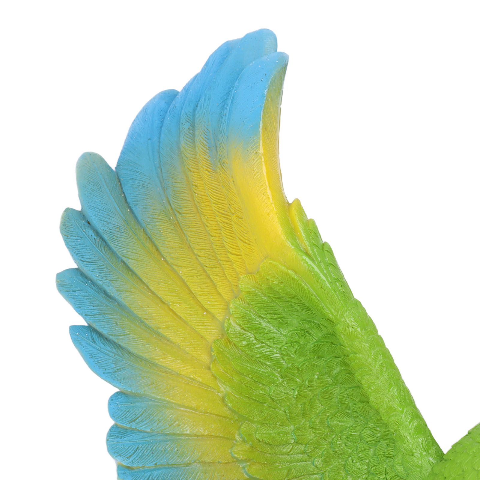 Parrot Wall Decoration Resin Vivid Flapping Hanging Parrot Statue Bird view 14