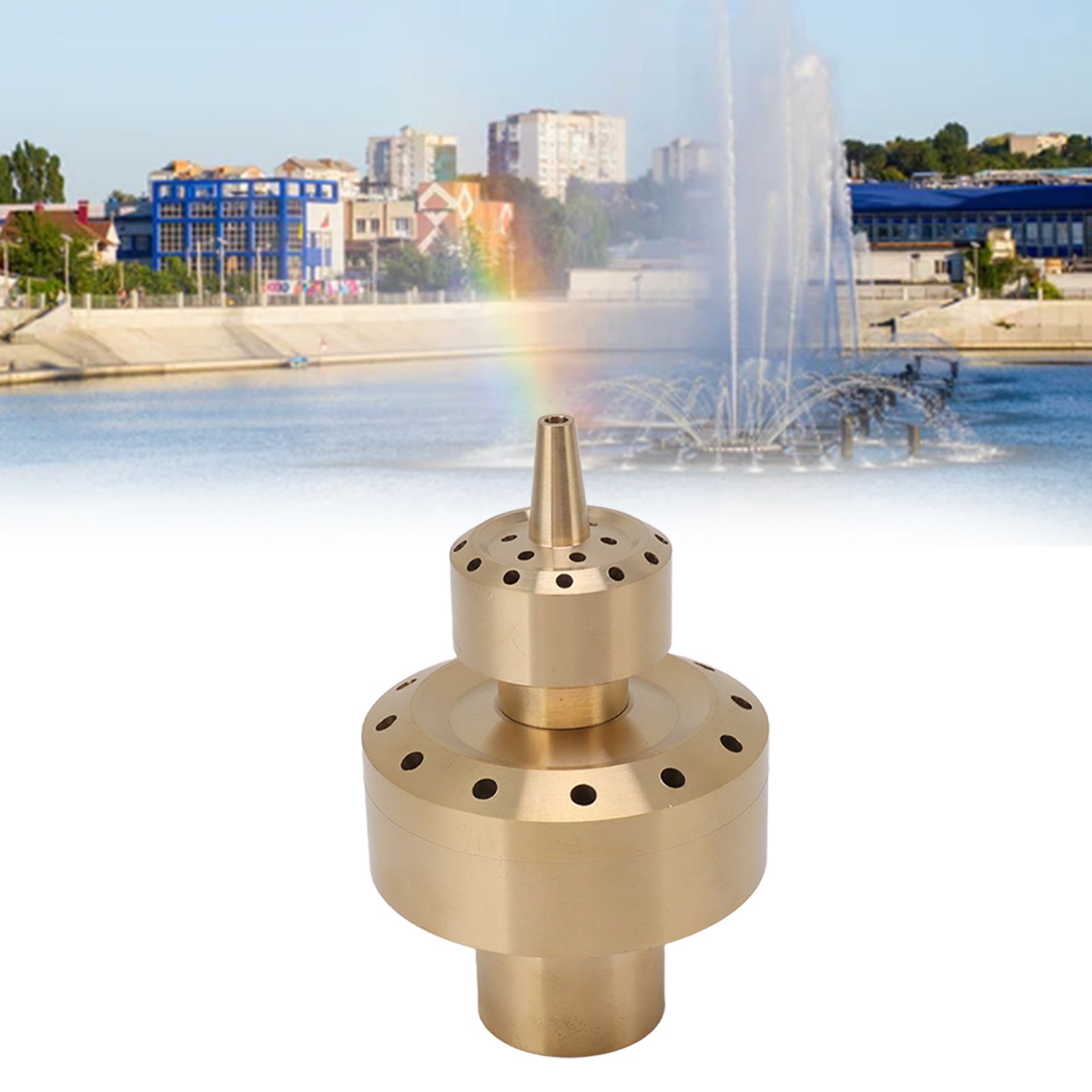 Copper Double Column Fountain Nozzle Music Fountain Landscape Scenery Nozzle view 11