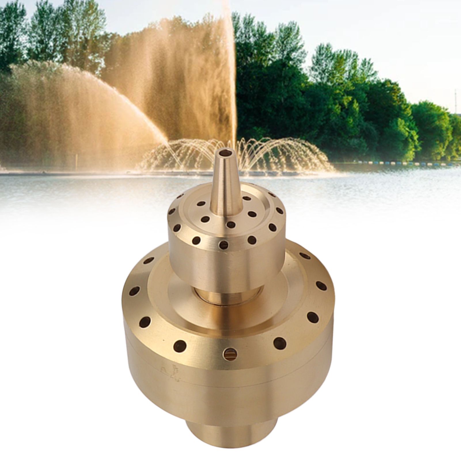 Copper Double Column Fountain Nozzle Music Fountain Landscape Scenery Nozzle view 12
