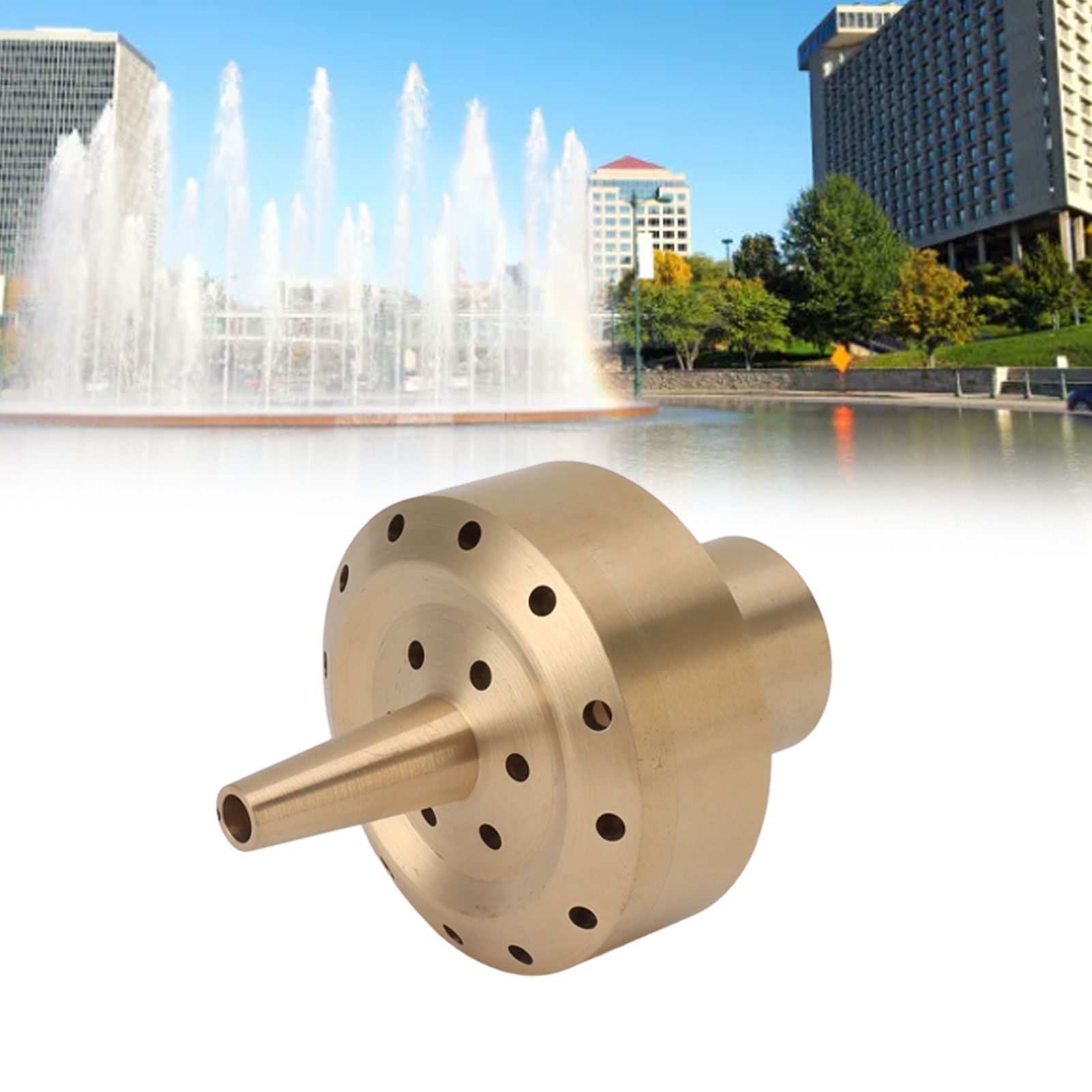 Water Fountain Nozzle Brass Fountain Nozzle Column Sprinkler Spray Head for view 11