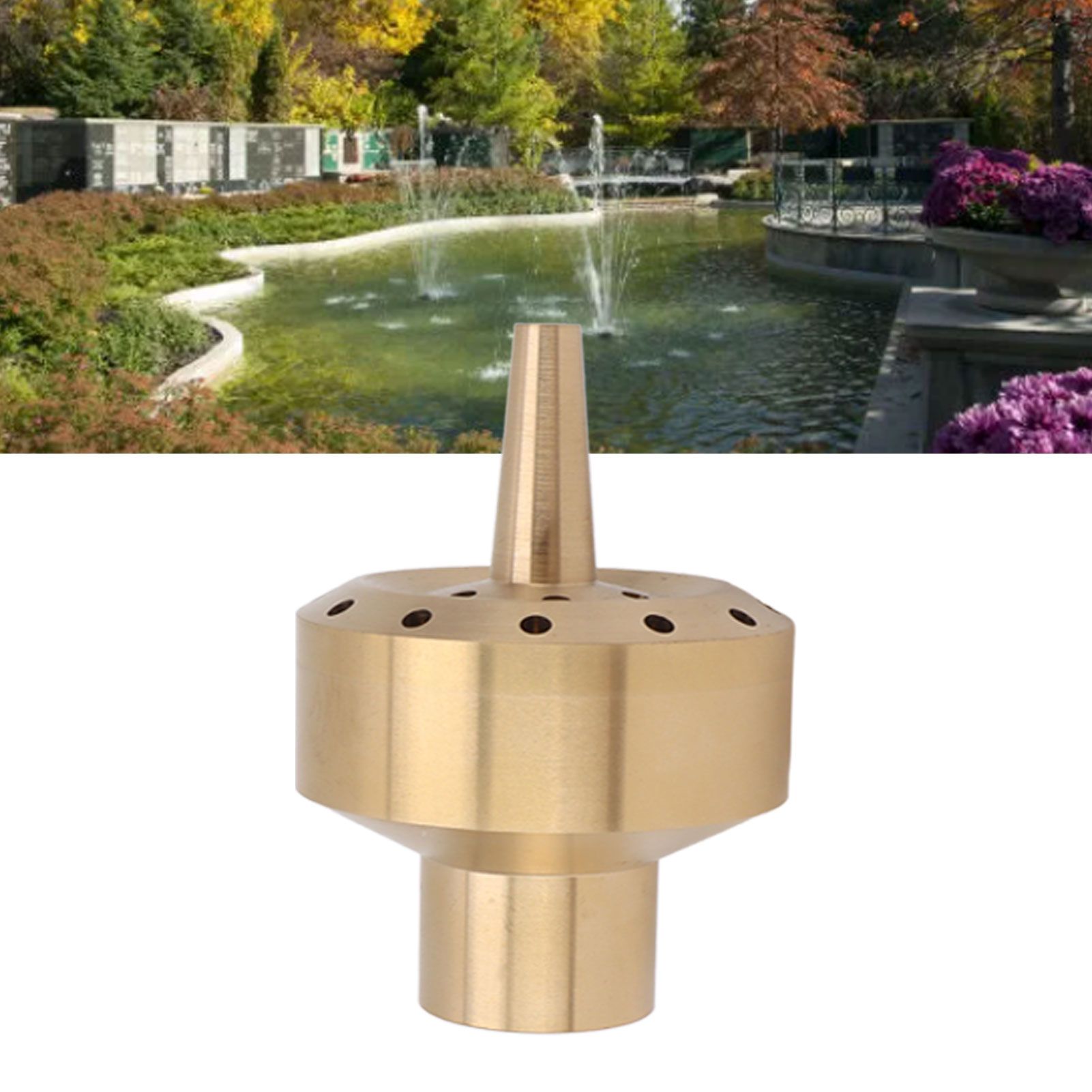 Water Fountain Nozzle Brass Fountain Nozzle Column Sprinkler Spray Head for view 12