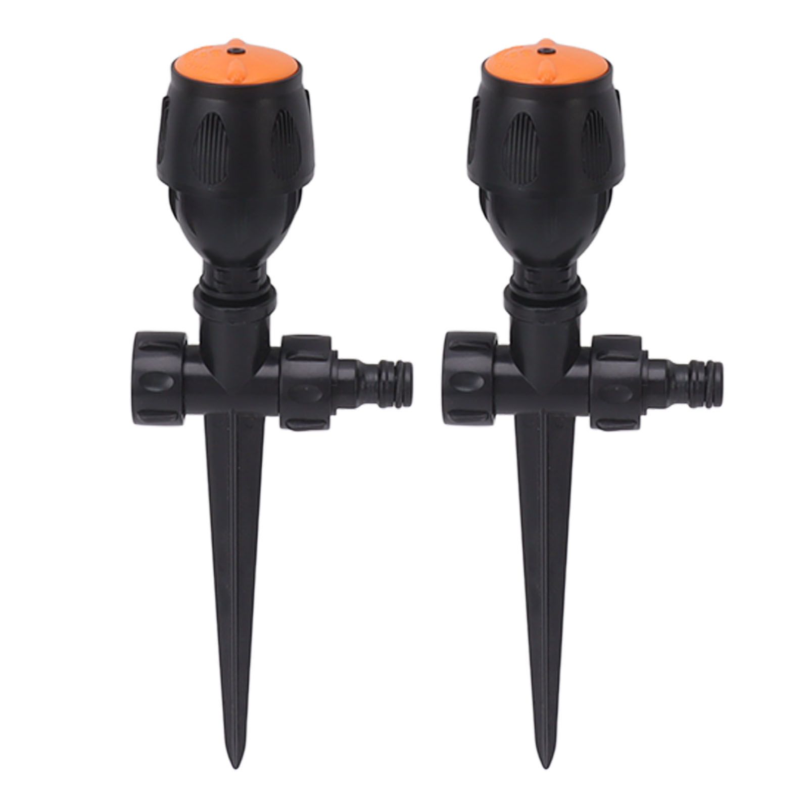 2pcs Garden Sprinklers Plastic 360 Degree Rotating Irrigation Sprinkler Large